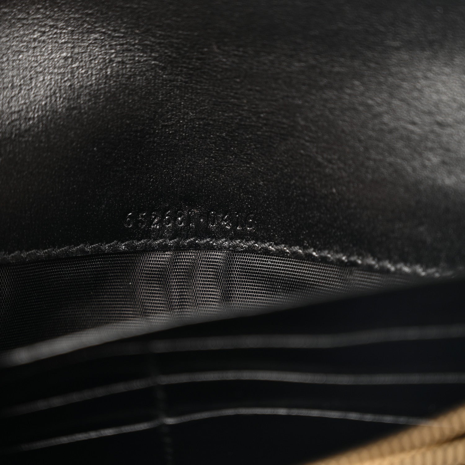 Calfskin Jackie 1961 Chain Wallet Black