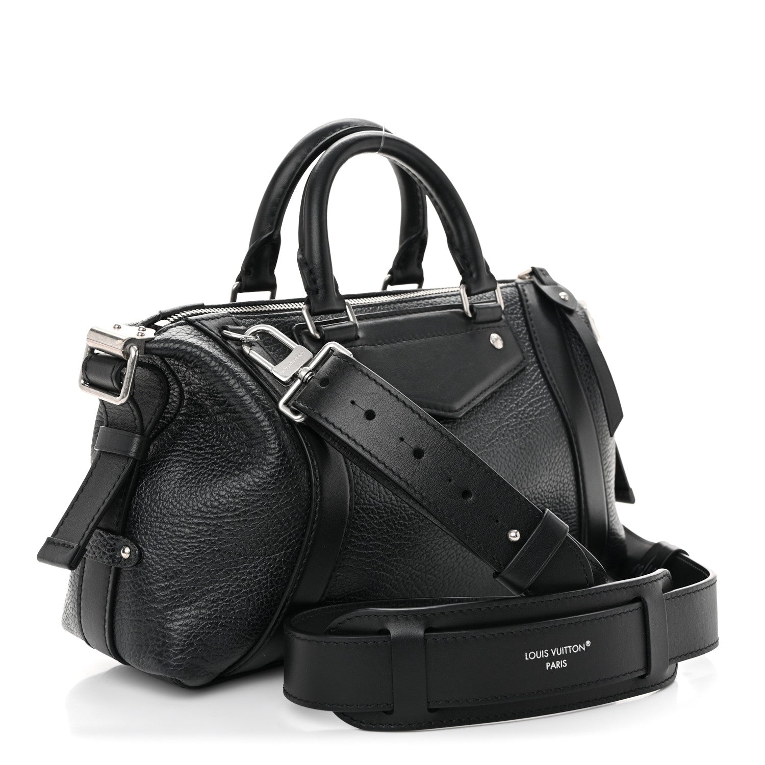 Pixel Lambskin LV Biker PM Black