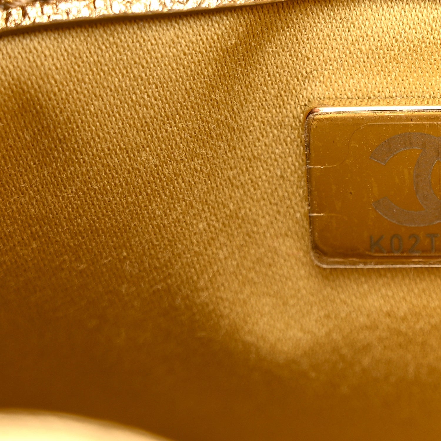 Metallic Caviar Quilted Mini Chanel 25 Handbag Gold