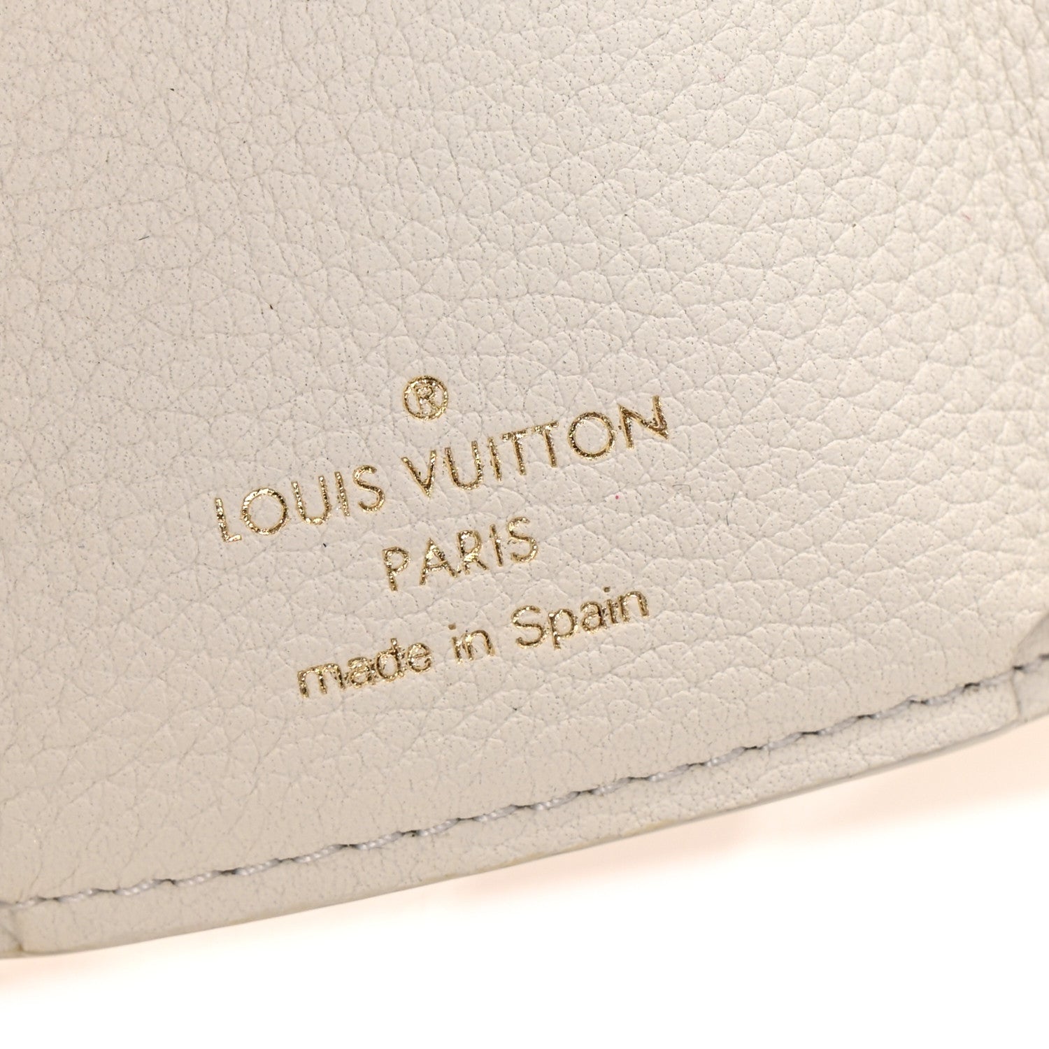 Calfskin Lockmini Wallet White