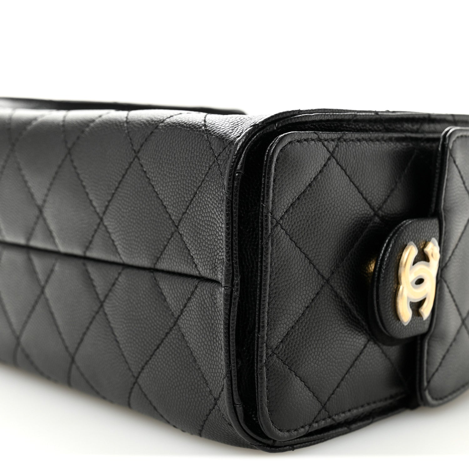 Caviar Quilted Mini Chanel 25 Handbag Black