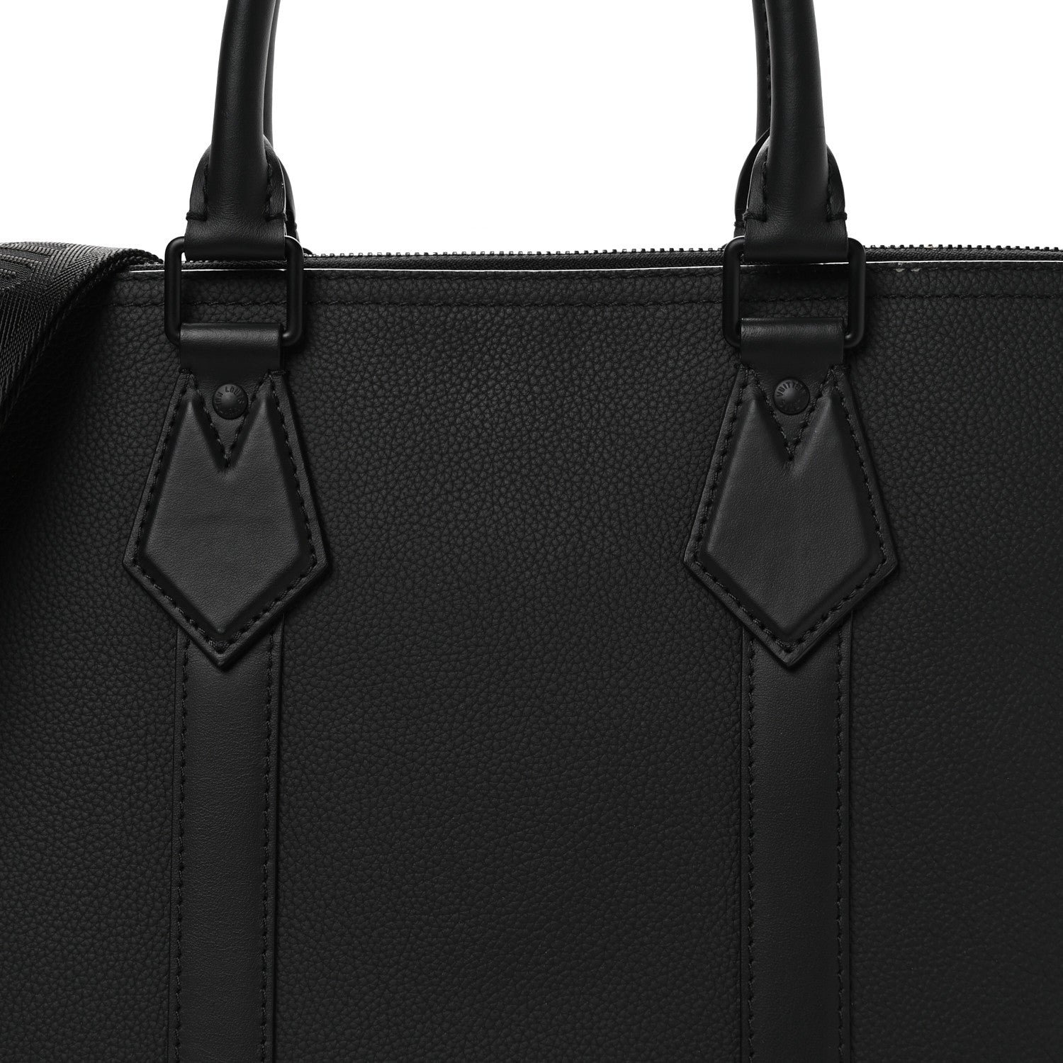 Calfskin Aerogram Takeoff Briefcase Black