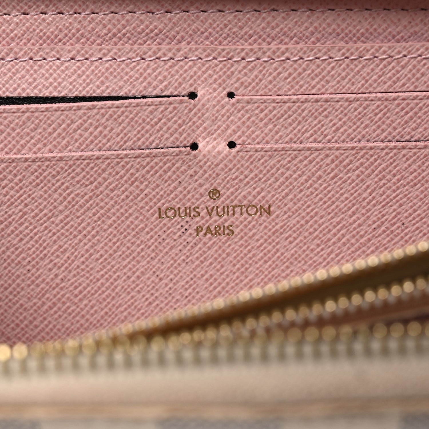 Damier Azur Clemence Wallet Rose Ballerine