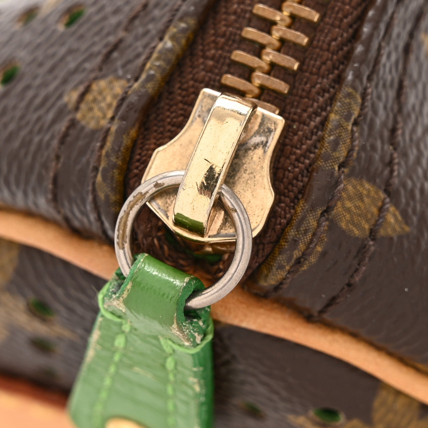 Monogram Perforated Speedy 30 Green