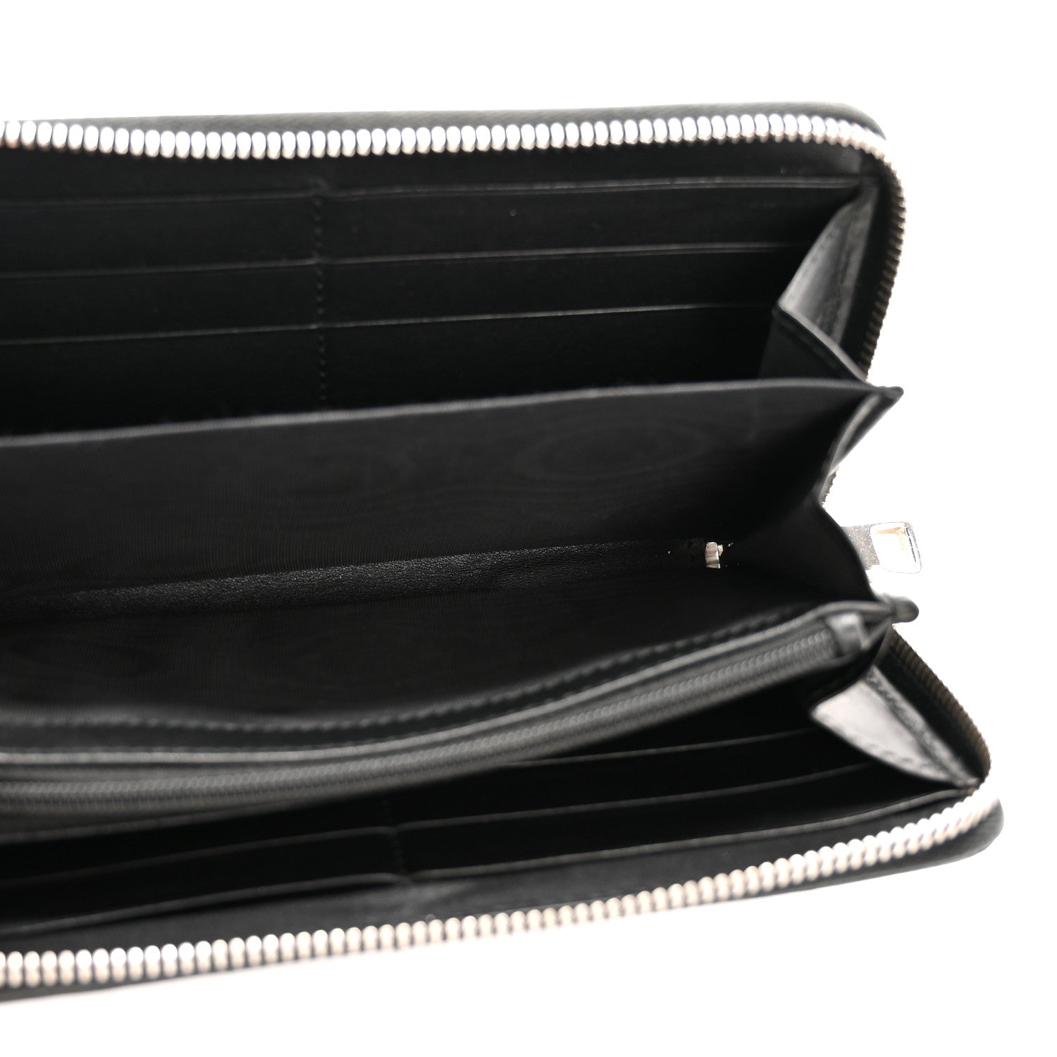 Guccissimma Signature Dorian Zip Around Wallet Black