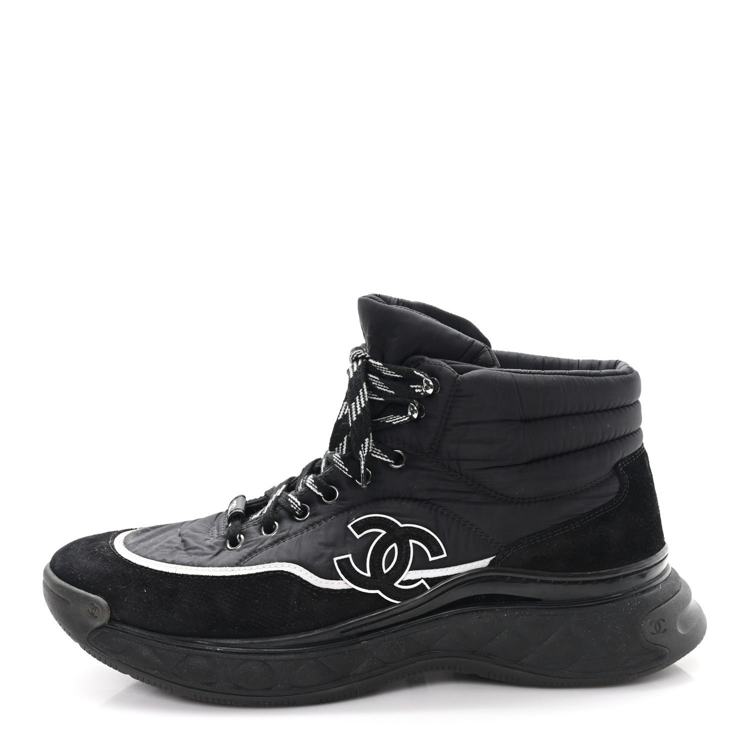 Fabric Suede Mens CC Sneakers 44 Black
