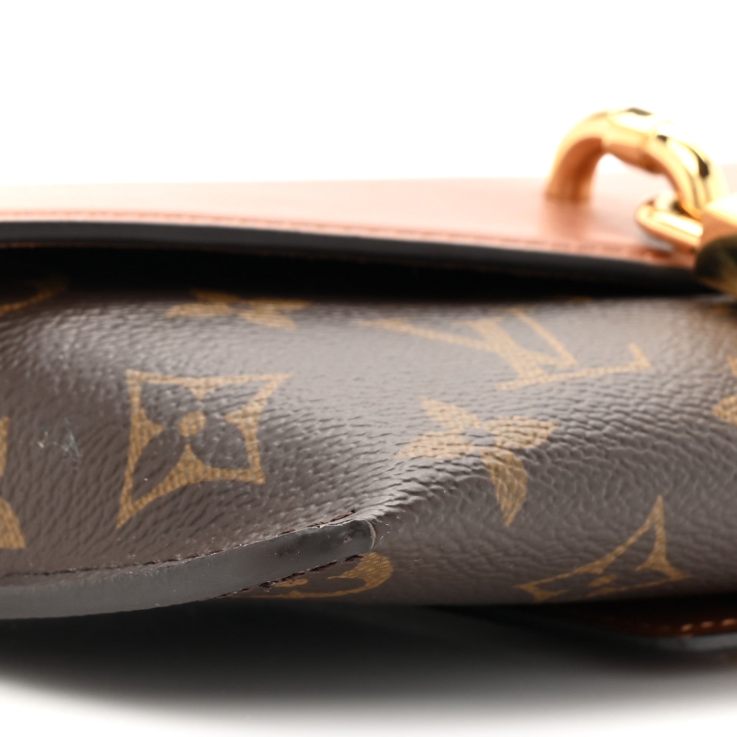 Monogram Padlock On Strap Caramel