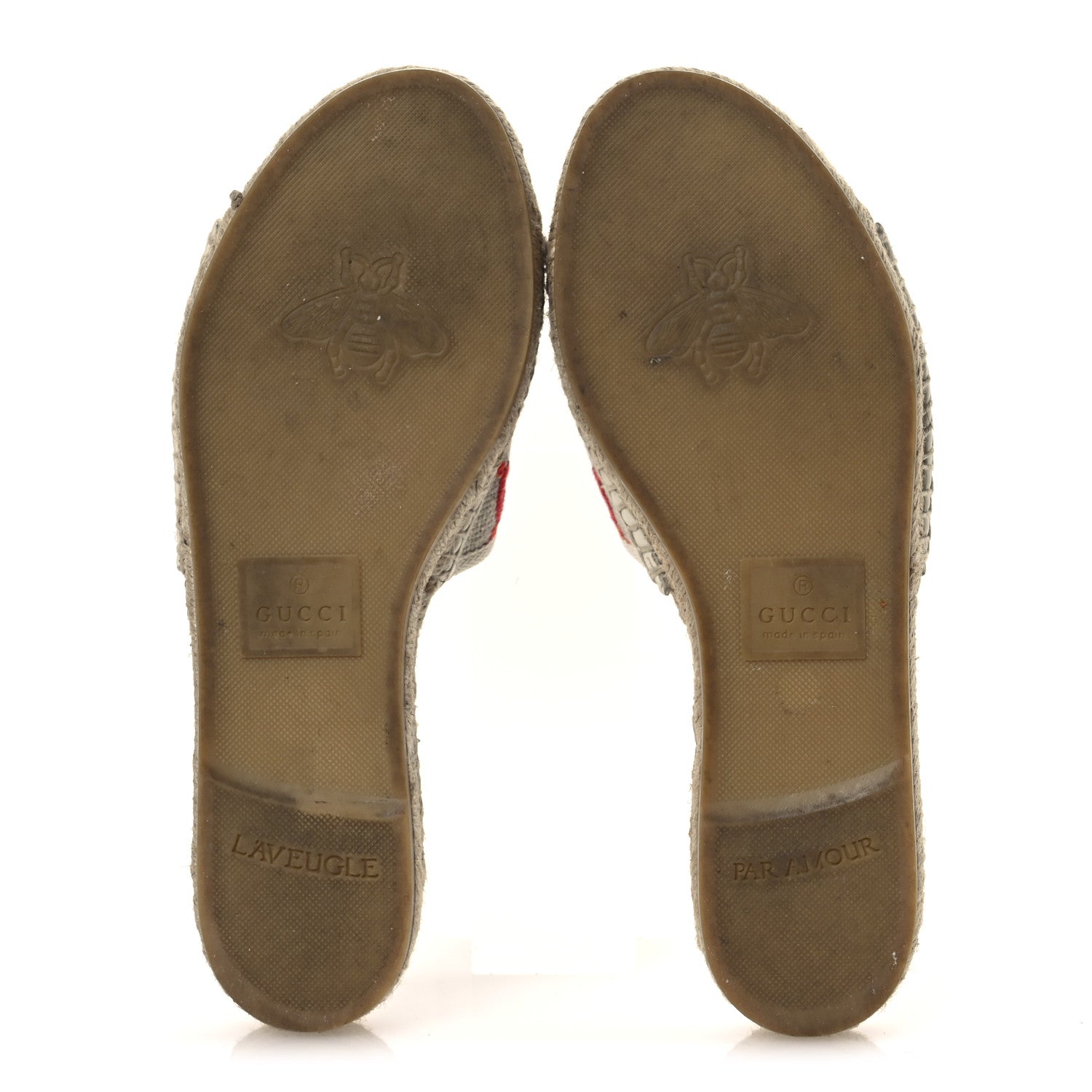 Linen Psychedelic Mini GG Espadrille Slide Sandals 39 Multicolor