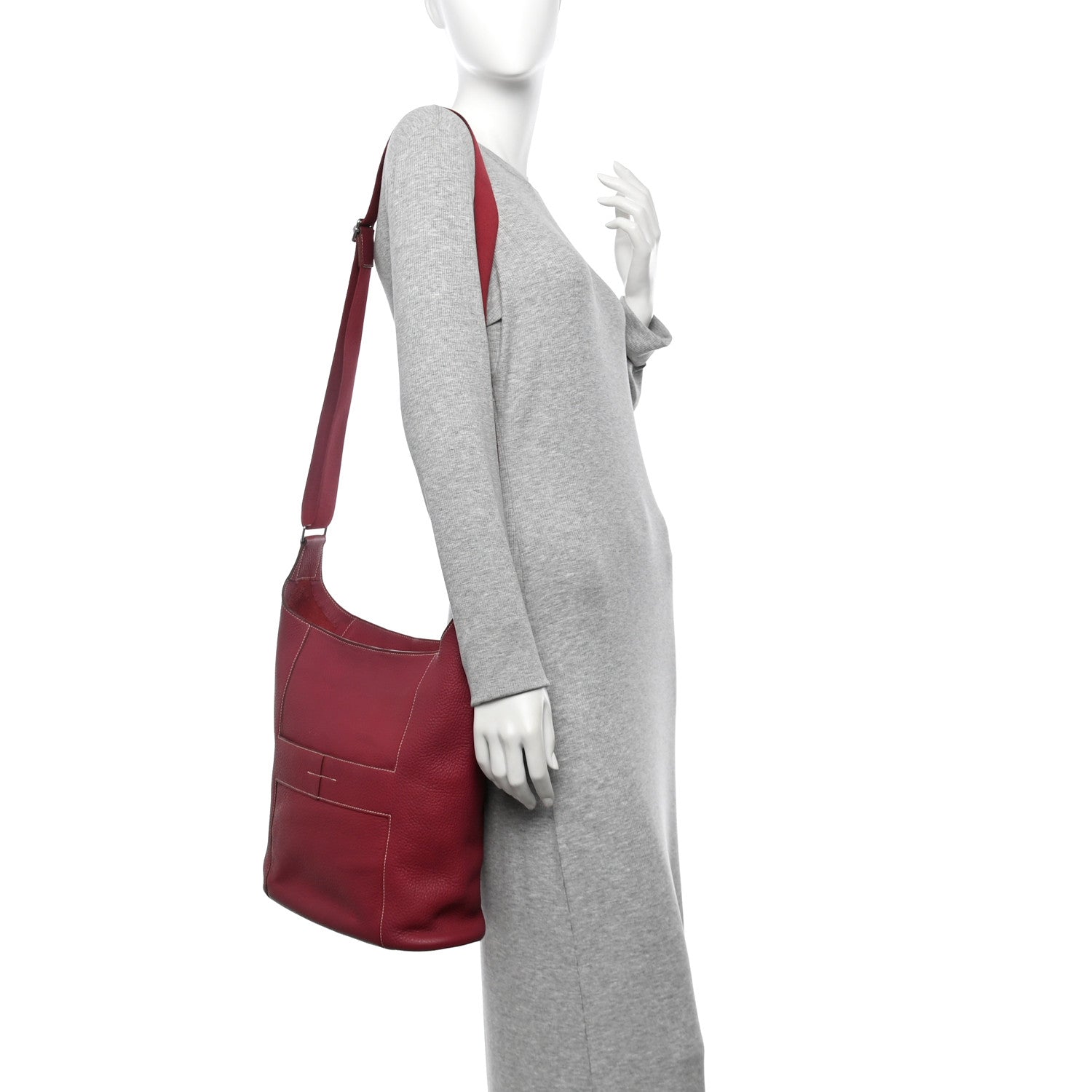 Taurillon Clemence Sac Good News GM Rubis