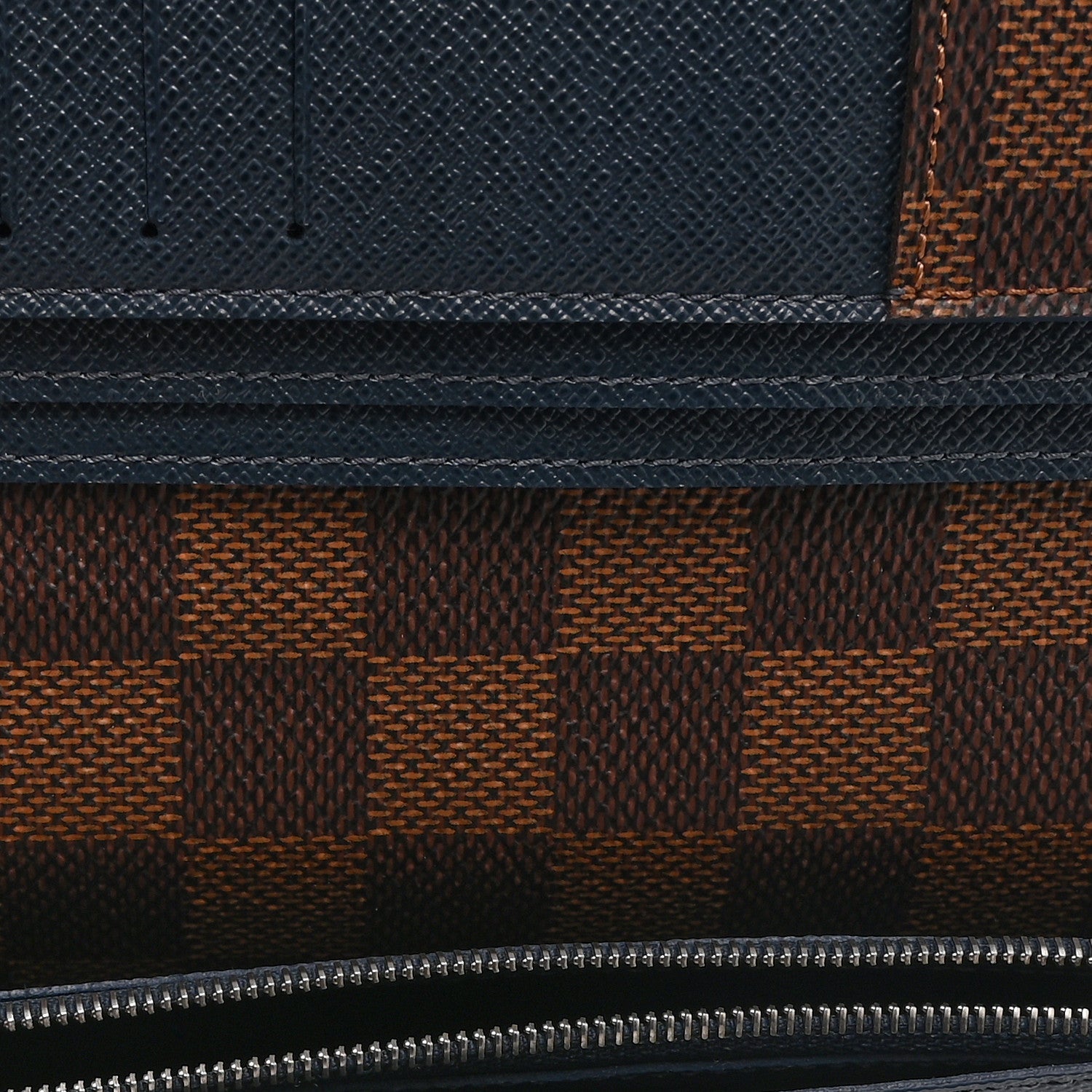 Damier Ebene Brazza Wallet Blue