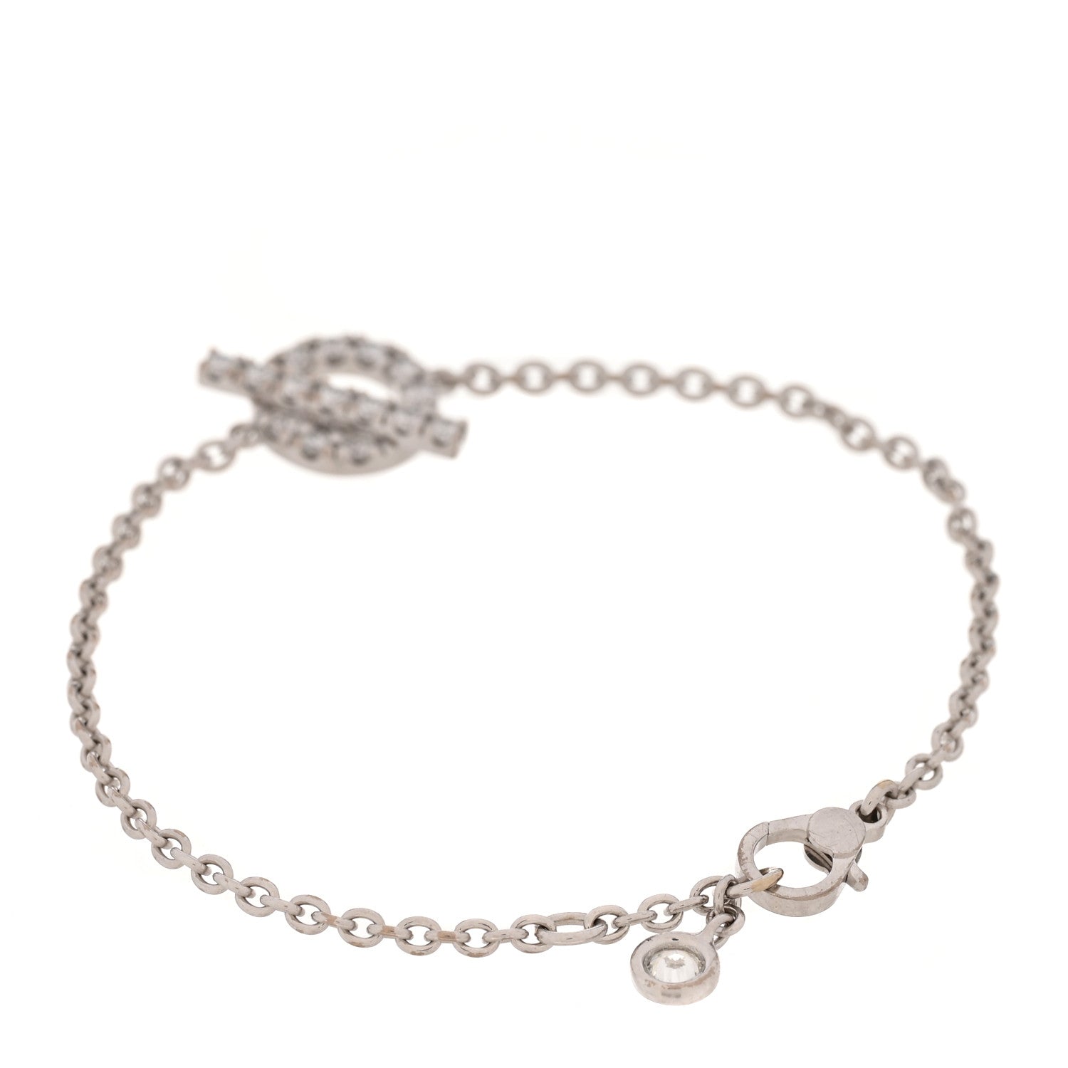18K White Gold Diamond Finesse Bracelet XS