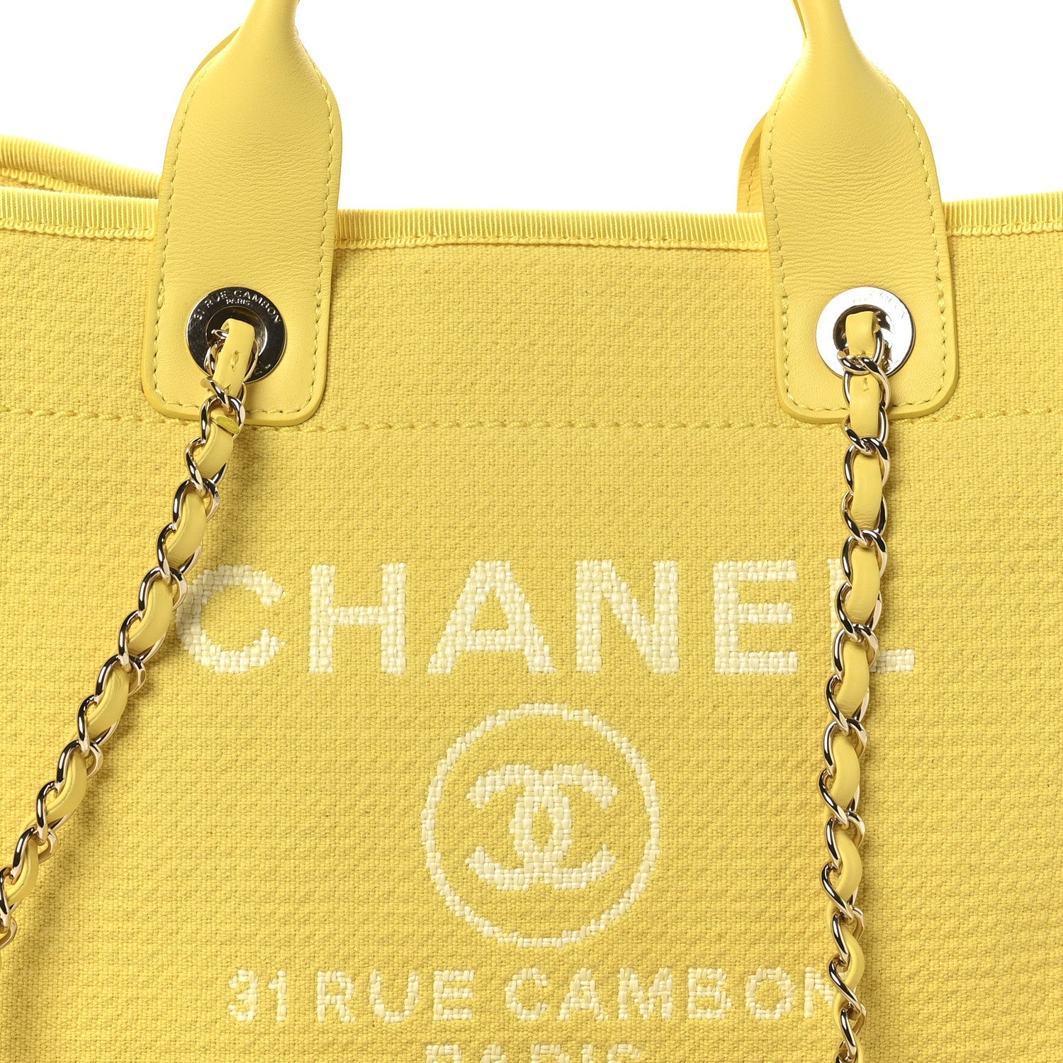 Mixed Fibers Small Deauville Tote Yellow