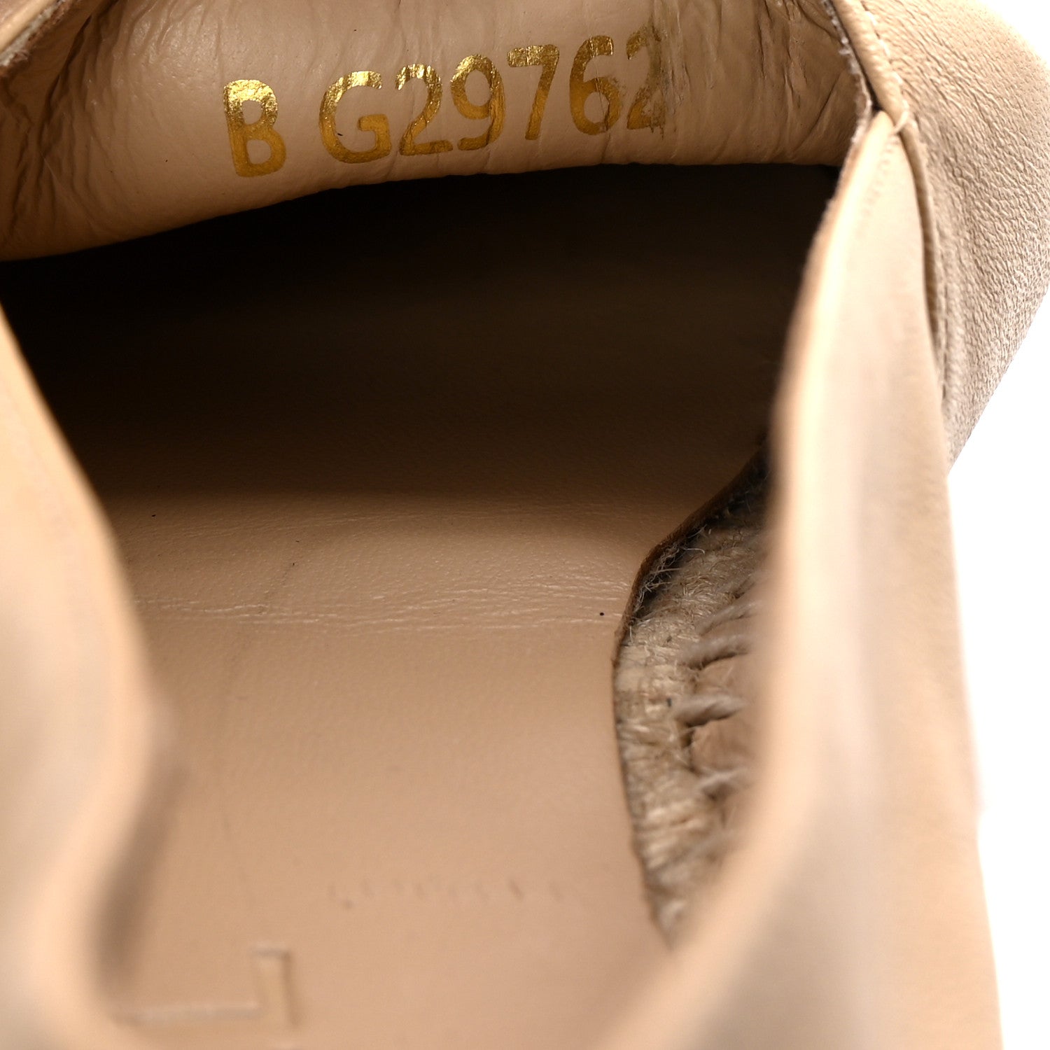 Lambskin CC Espadrilles 37 Beige Black