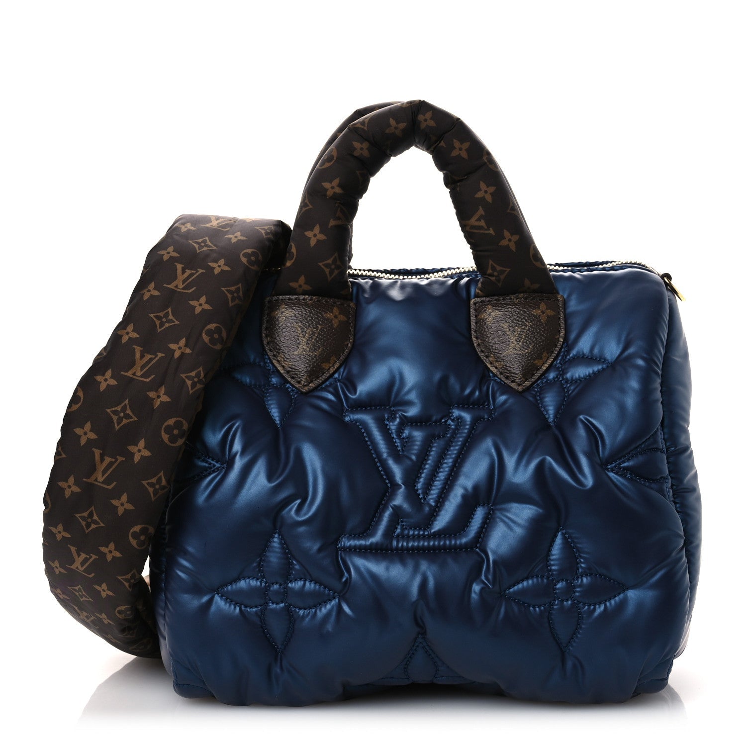 Econyl Mini Monogram Pillow Speedy Bandouliere 25 Navy
