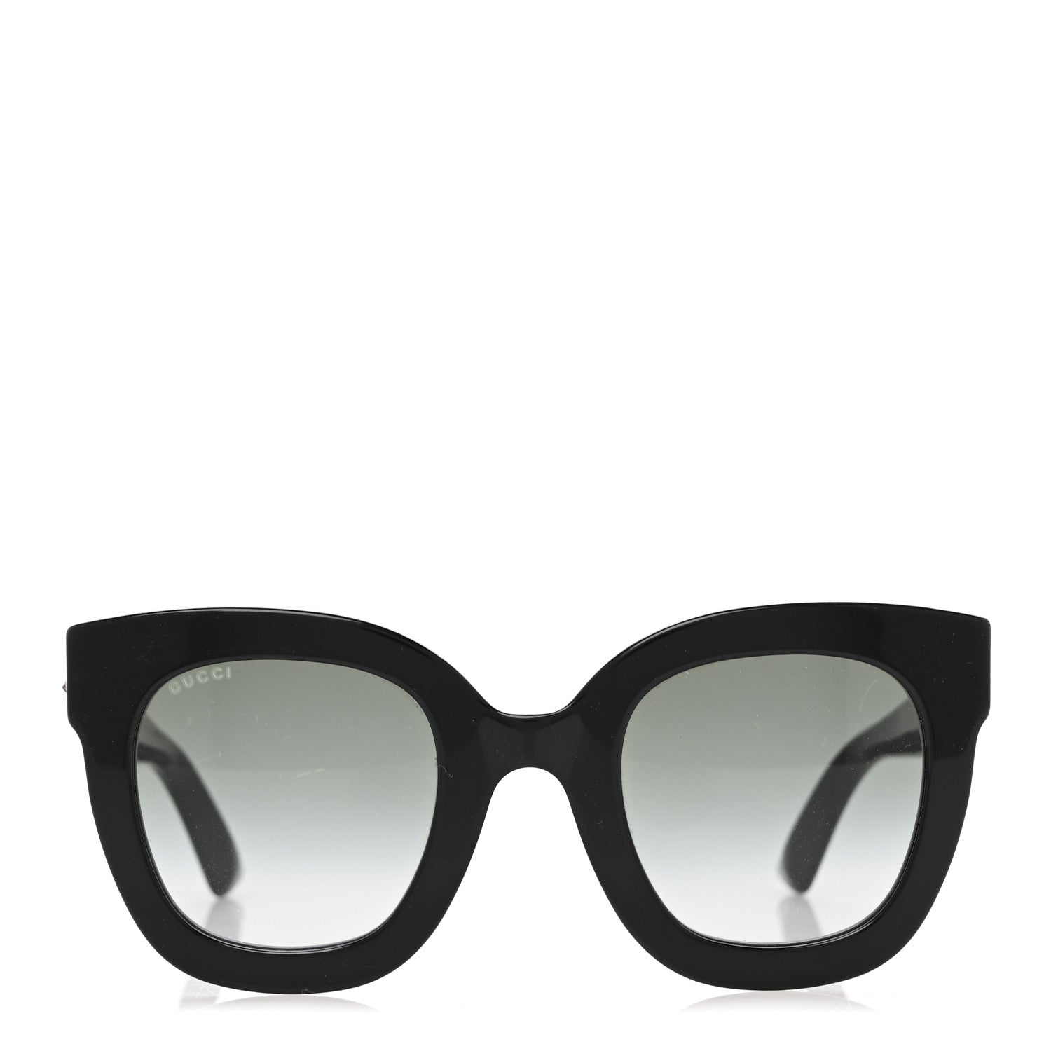 Acetate Crystal Star Round Frame Sunglasses GG0208S Black