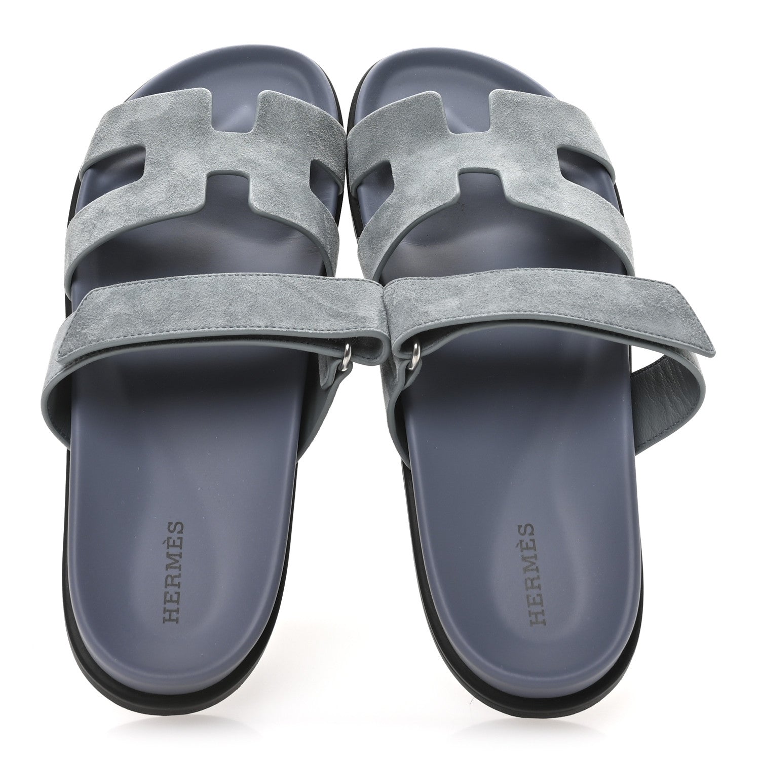 Suede Goatskin Womens Chypre Sandals 38 Vert d'Eau