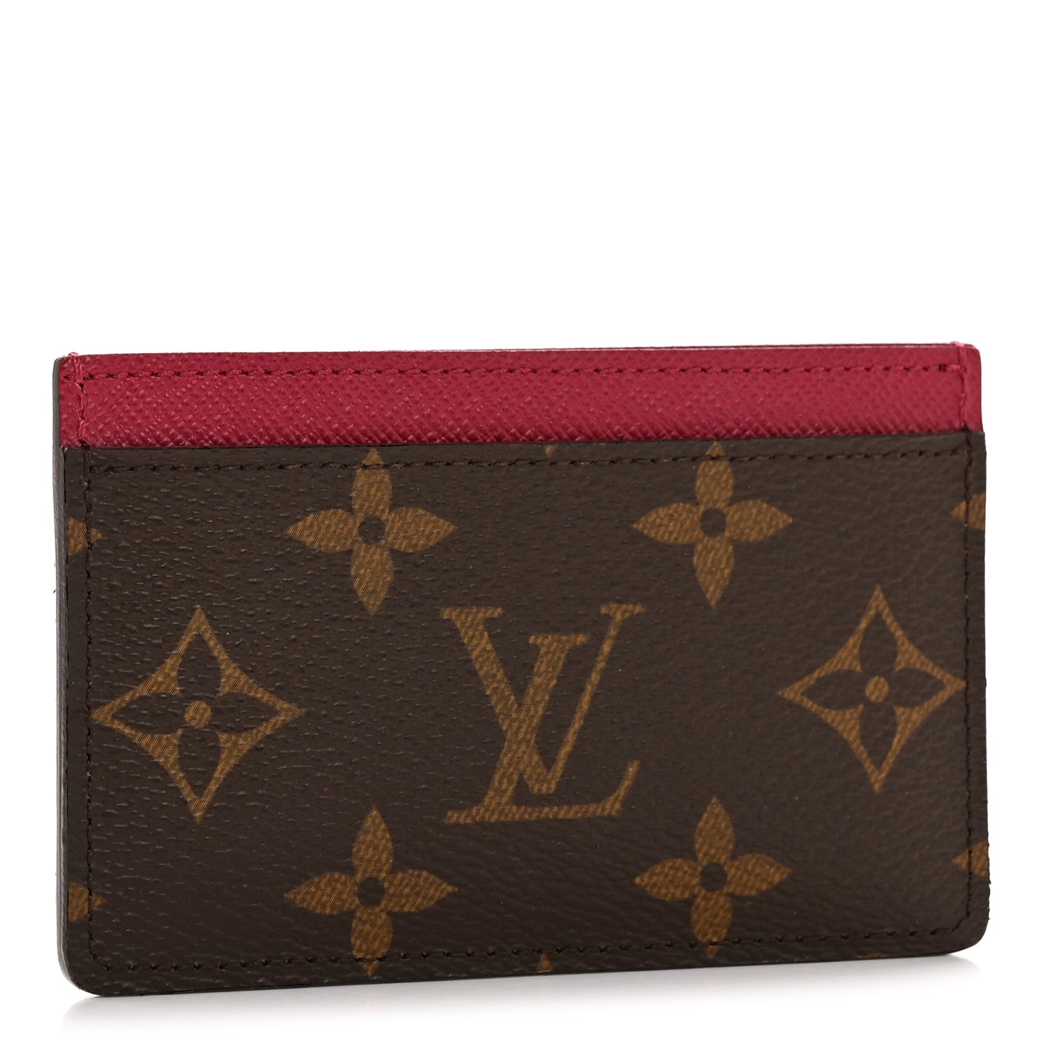 Monogram Card Holder Fuchsia