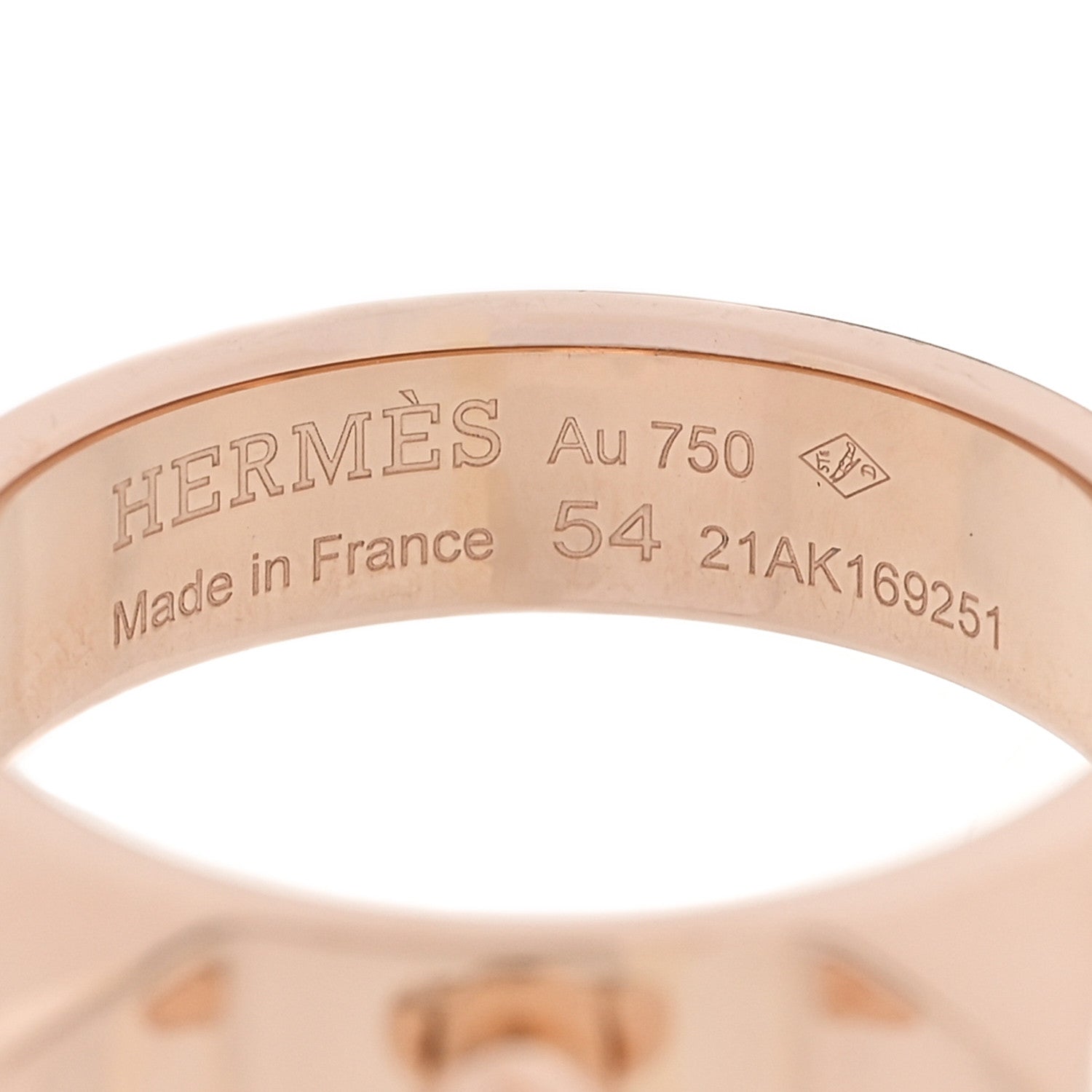 18K Rose Gold PM Collier De Chien Ring 54 7