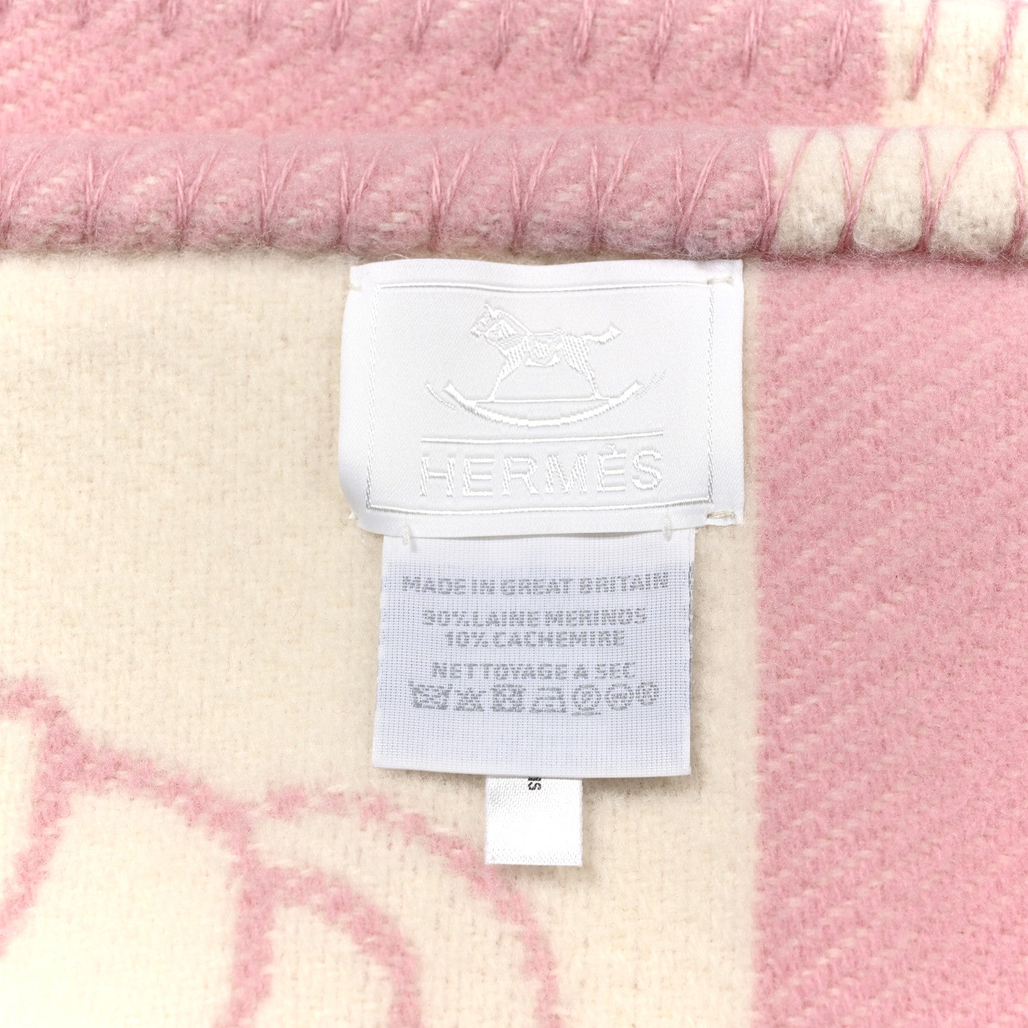 Wool Cashmere Adada Avalon Baby Blanket Rose Lilas