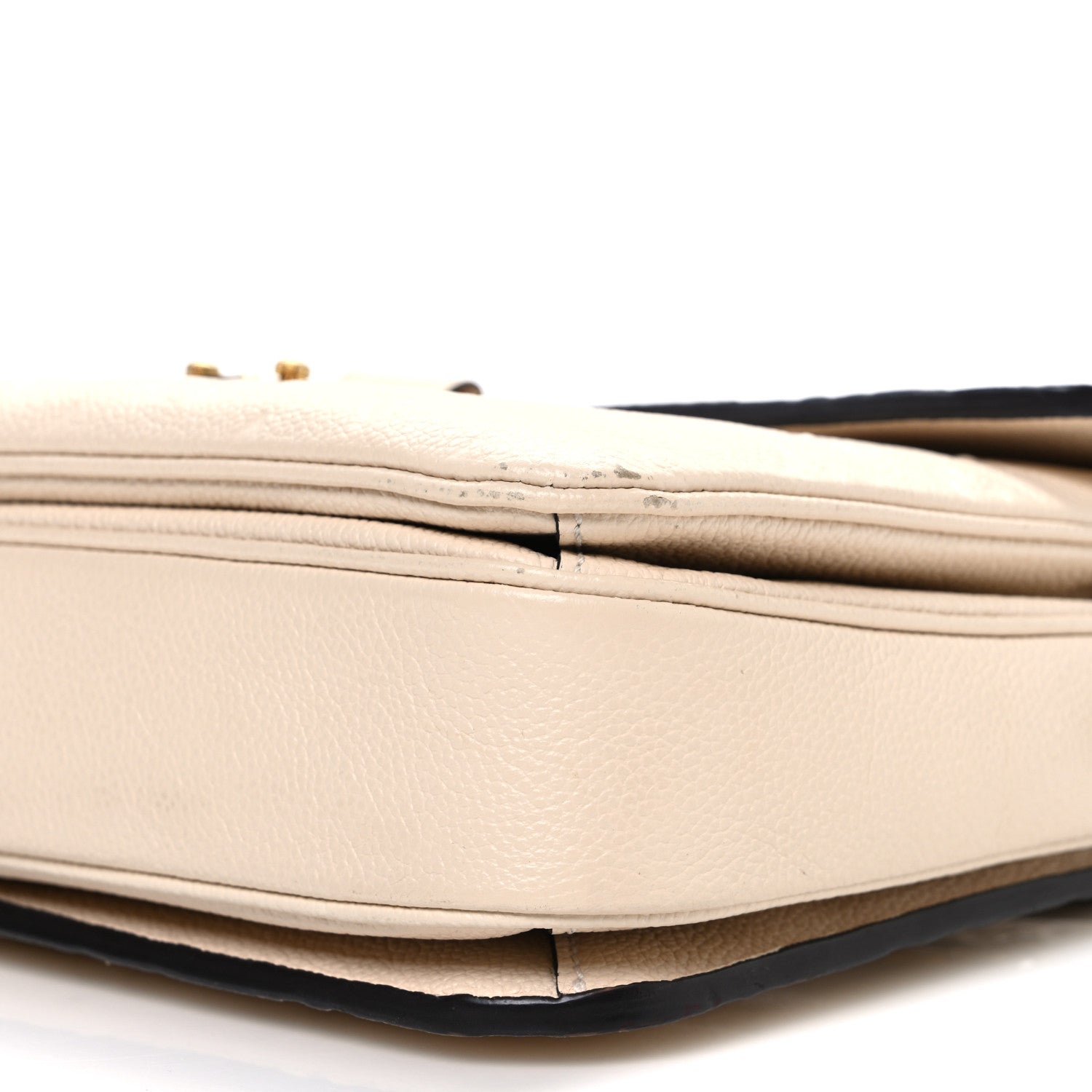 Empreinte Braided Pochette Metis Creme Beige Caramel