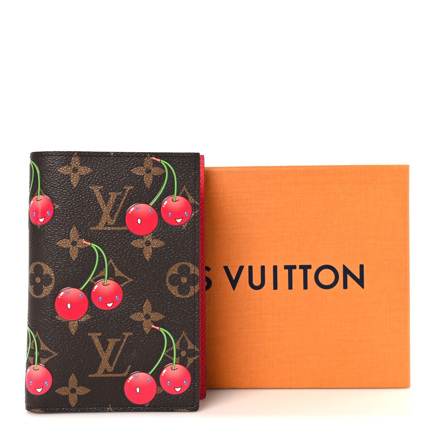 LV X TM Monogram Cerises Passport Cover