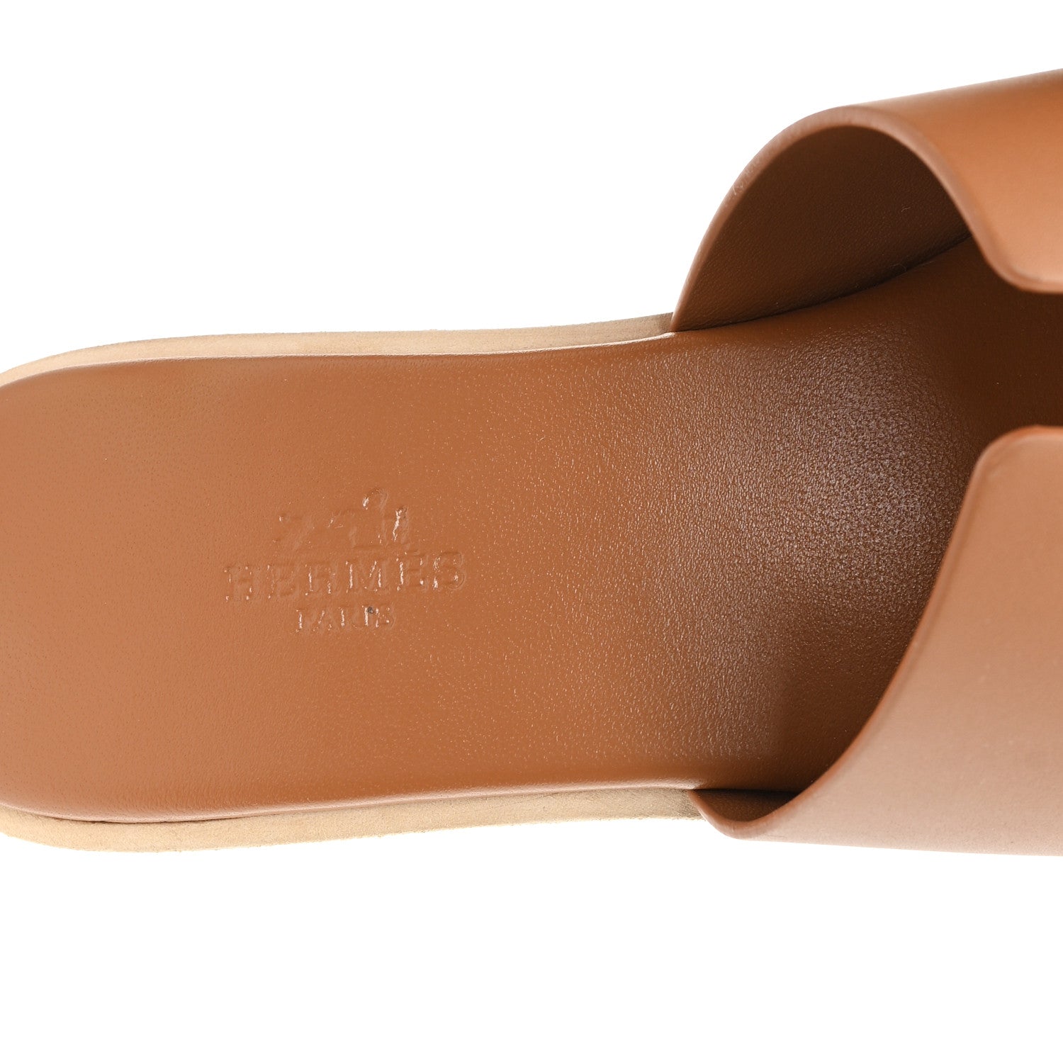 Calfskin Cork Eze 30 Sandals 38 Marron Glaise