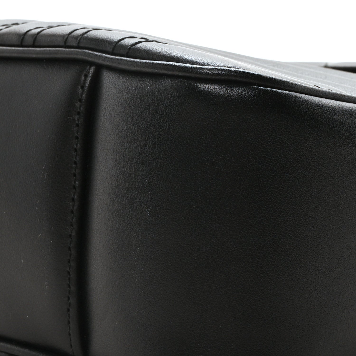 Calfskin Matelasse Large Horizontal GG Marmont Shoulder Bag Black