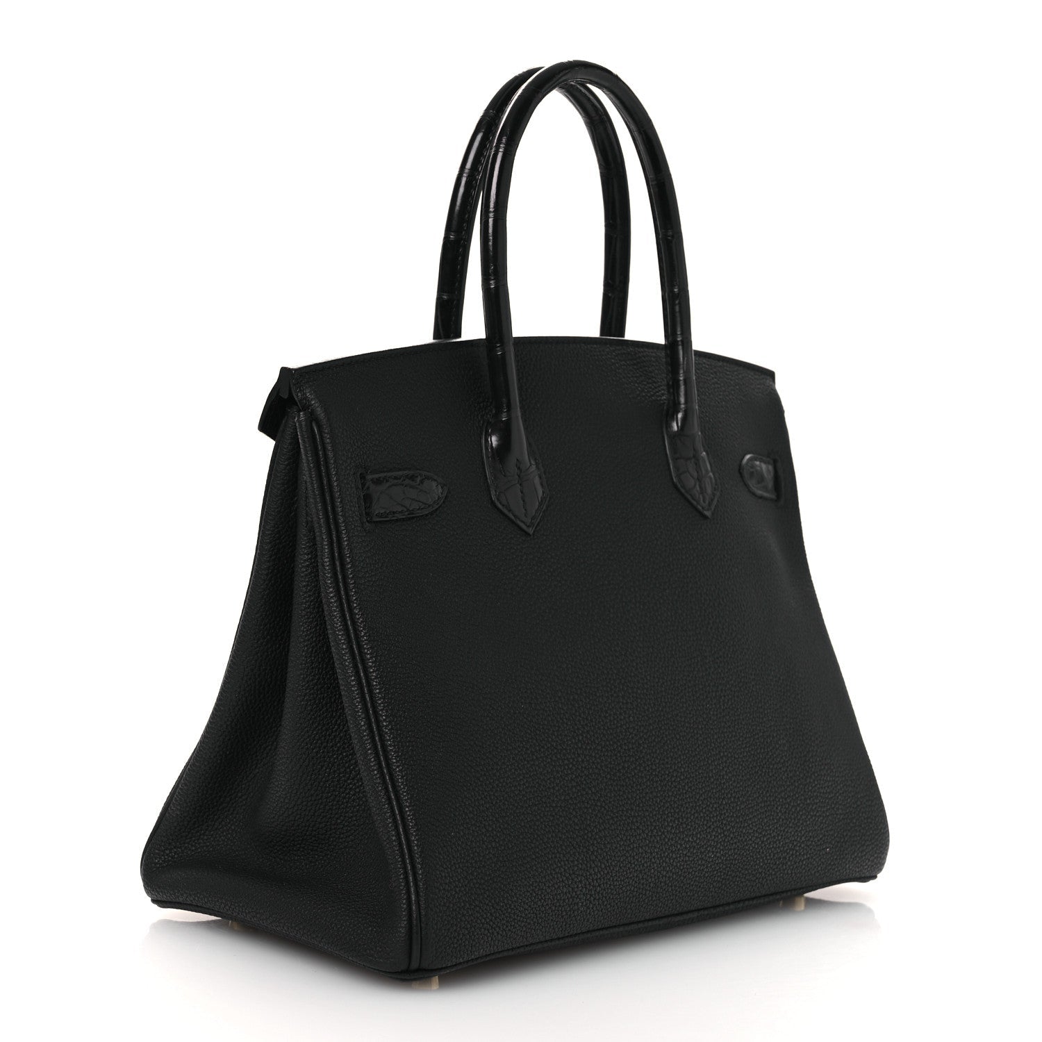 Togo Matte Alligator Birkin Touch 30 Black