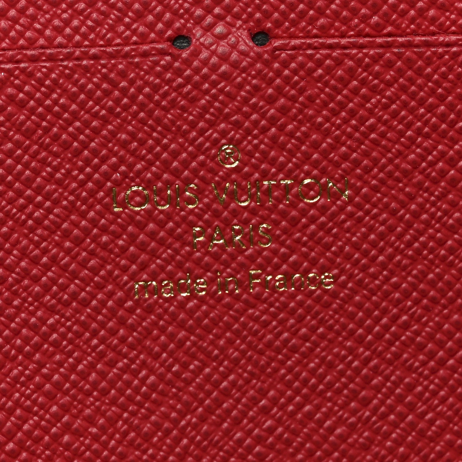 Damier Ebene Clemence Wallet Cherry