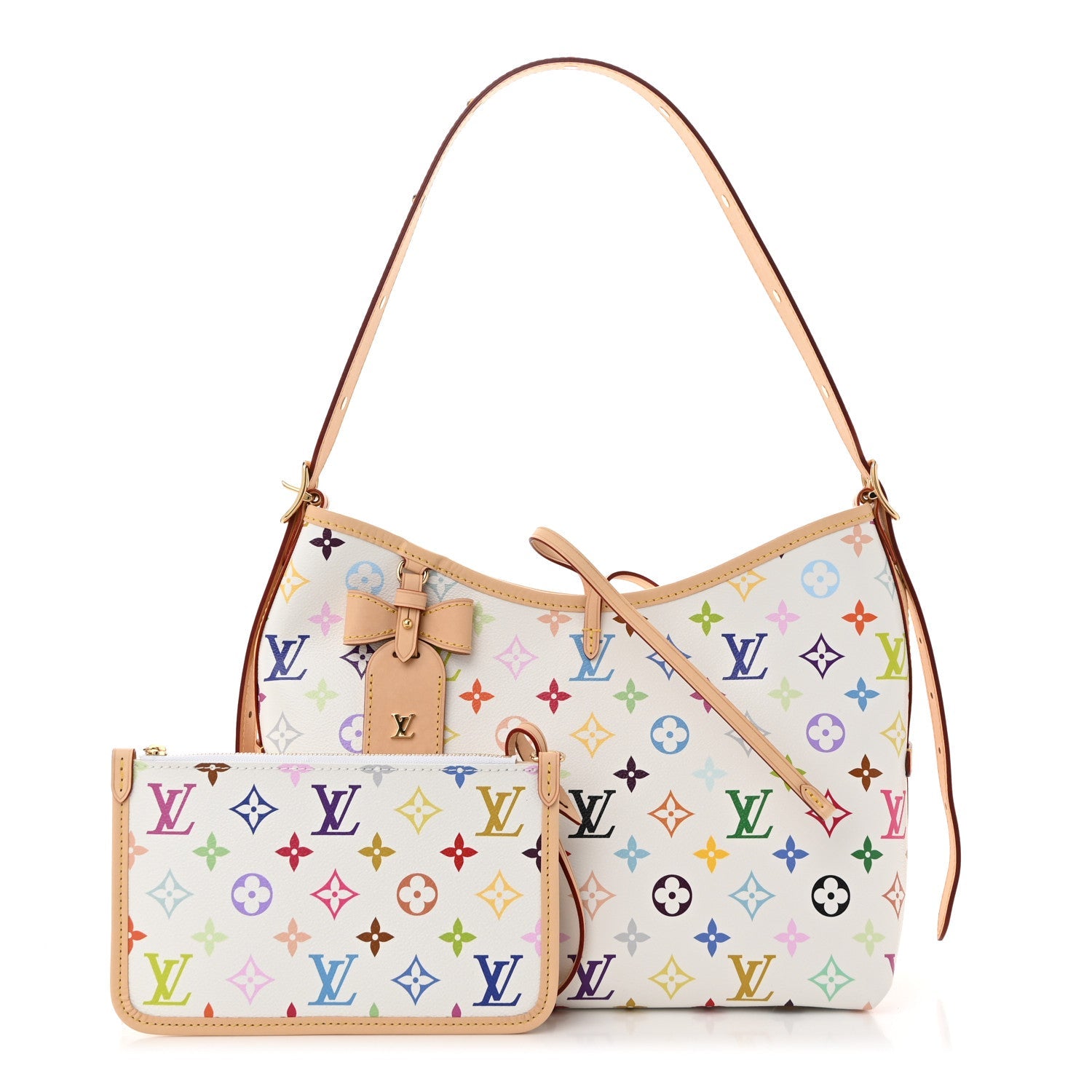LV x TM Monogram Multicolor CarryAll PM White