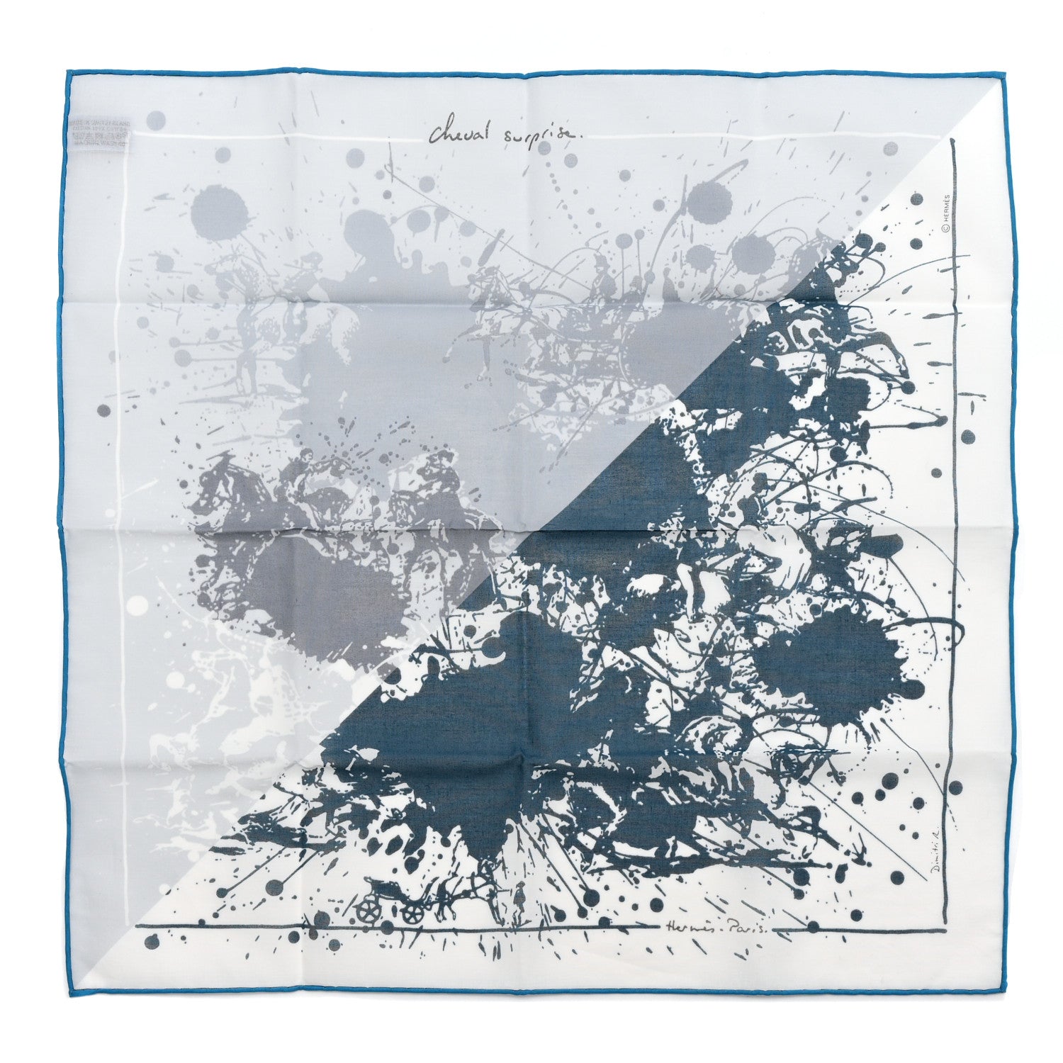 Cotton Cheval Surprise Remix Pocket Square