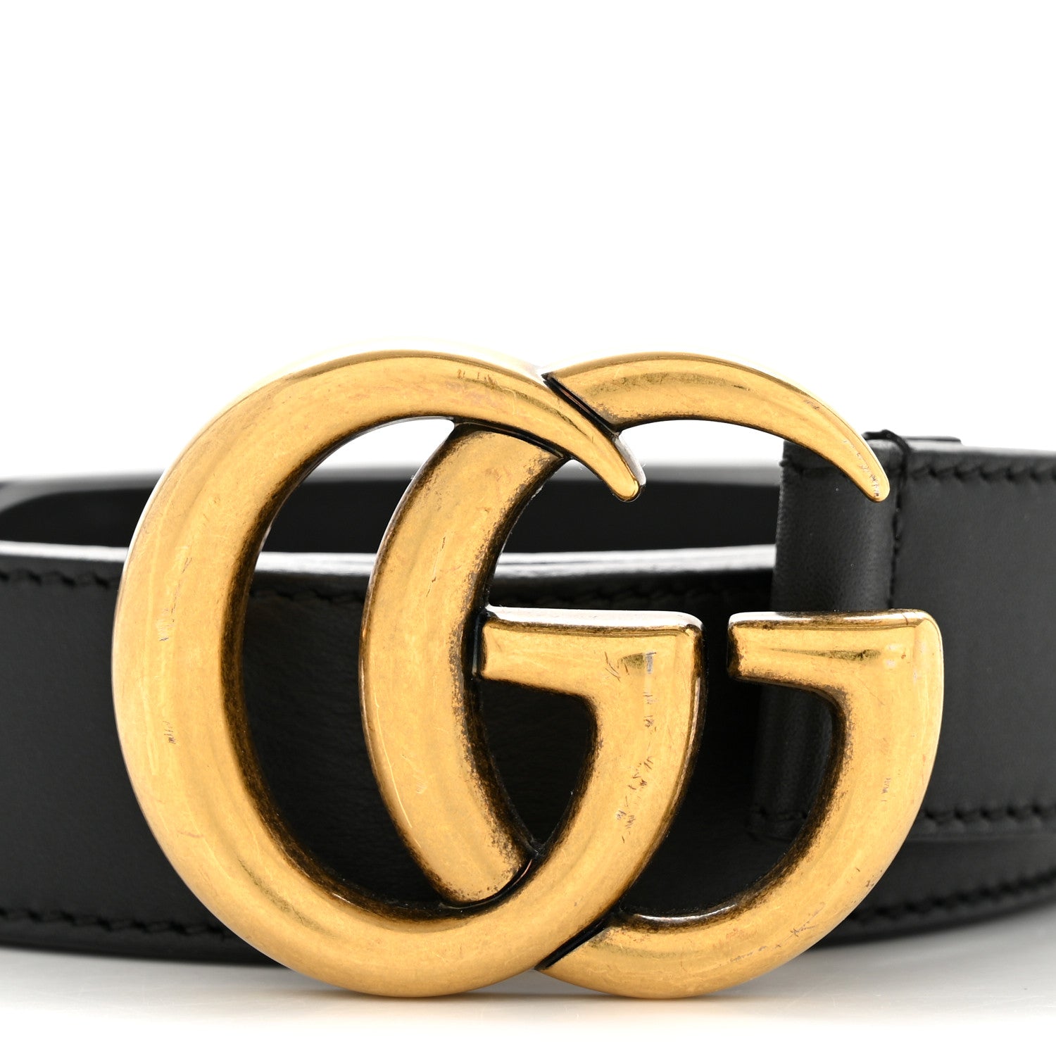 Calfskin Double G 30mm Belt 80 32 Black