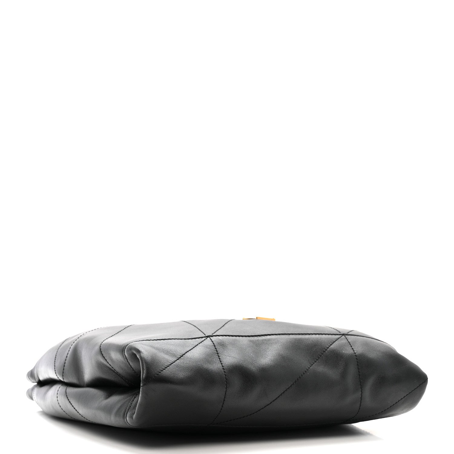 Lambskin Matelasse Monogram Large Jamie 4.3 Pochon Black