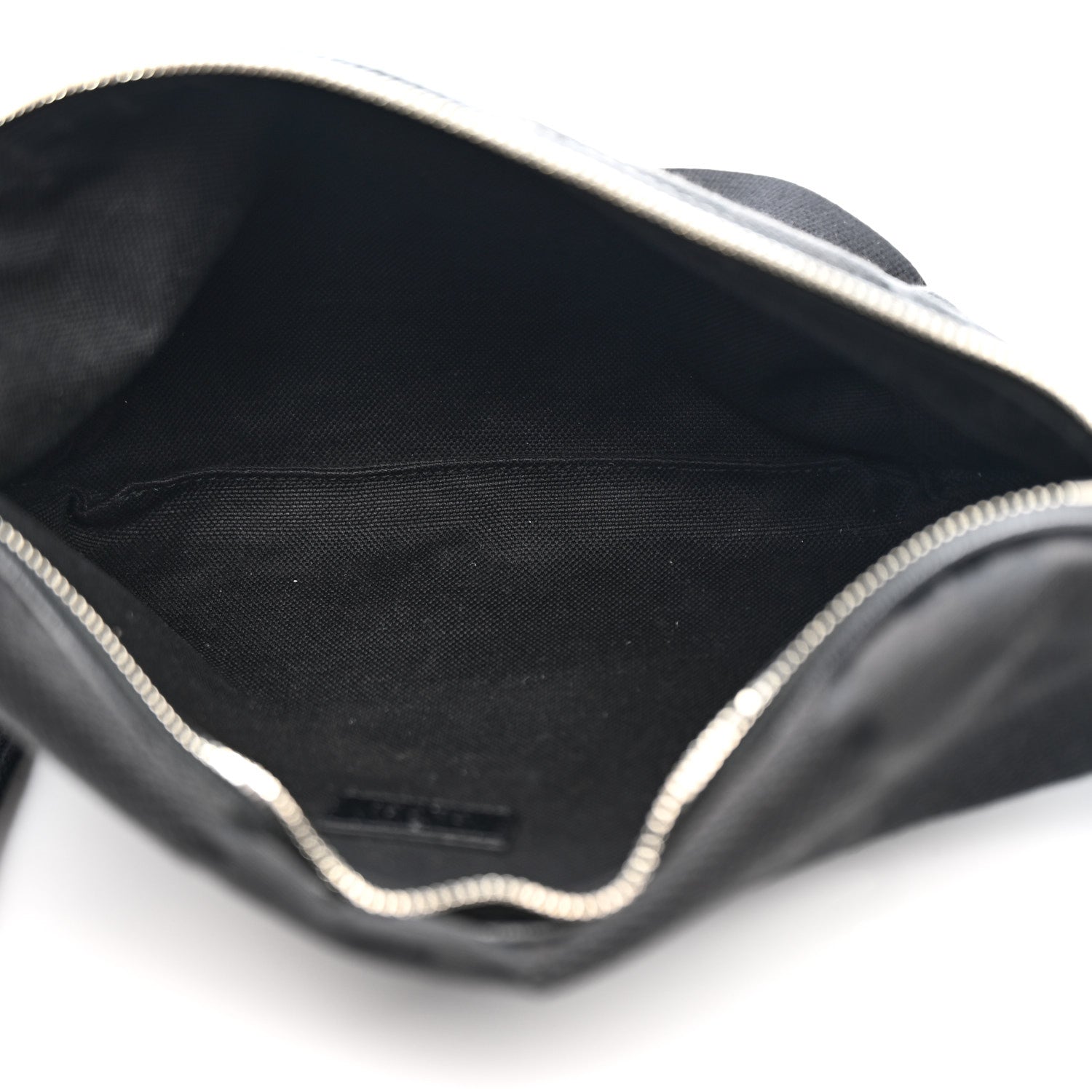 Monogram Jumbo GG Textured Dollar Calfskin Web Belt Bag Black