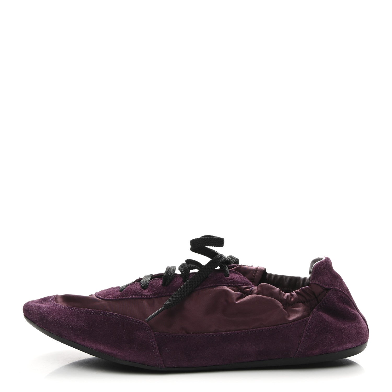 Re-Nylon Suede Collapse Sneakers 39.5 Bordeaux