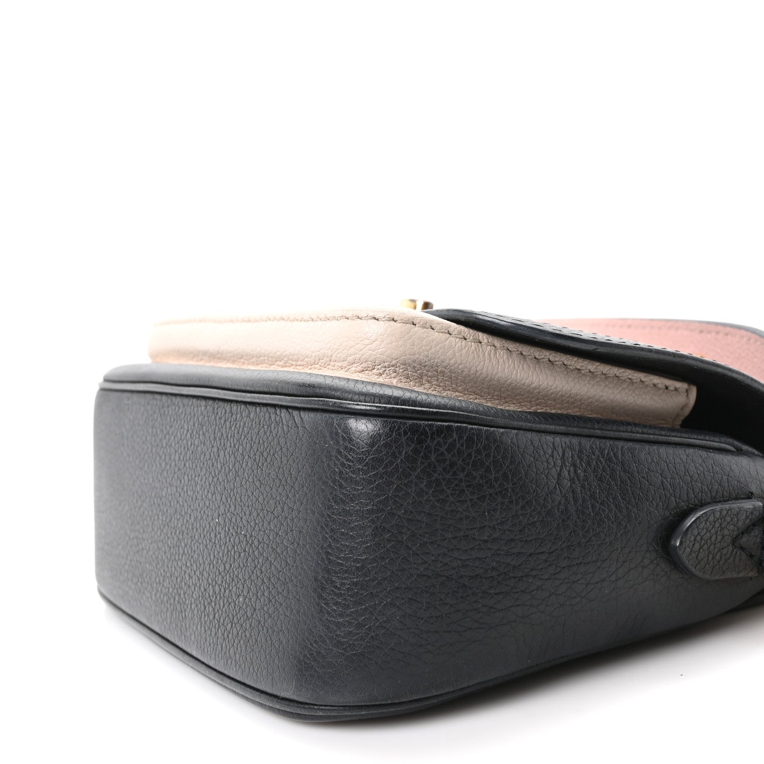 Grained Calfskin Lockme Tender Black