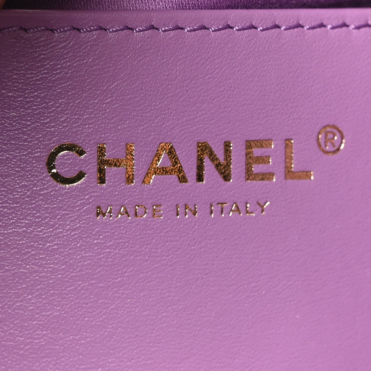 Suede Quilted Mini Chanel 25 Handbag Purple