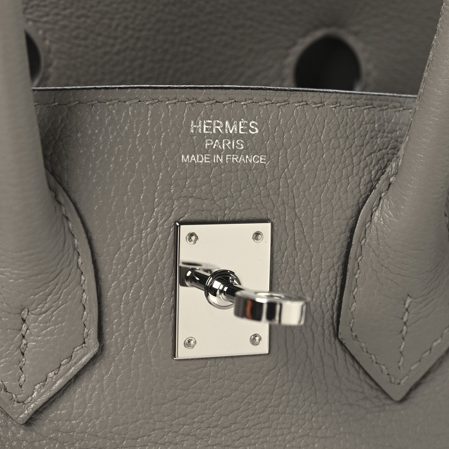 Taurillon Novillo Birkin 25 Gris Asphalte