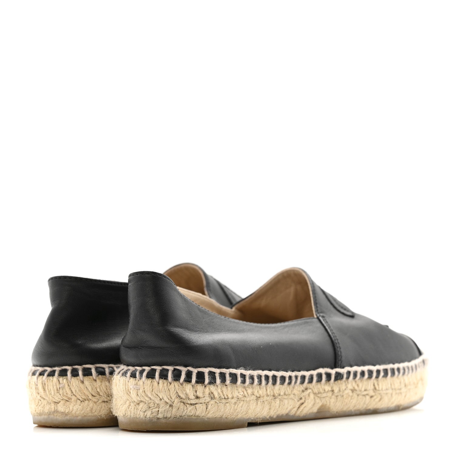 Lambskin CC Espadrilles 39 Black