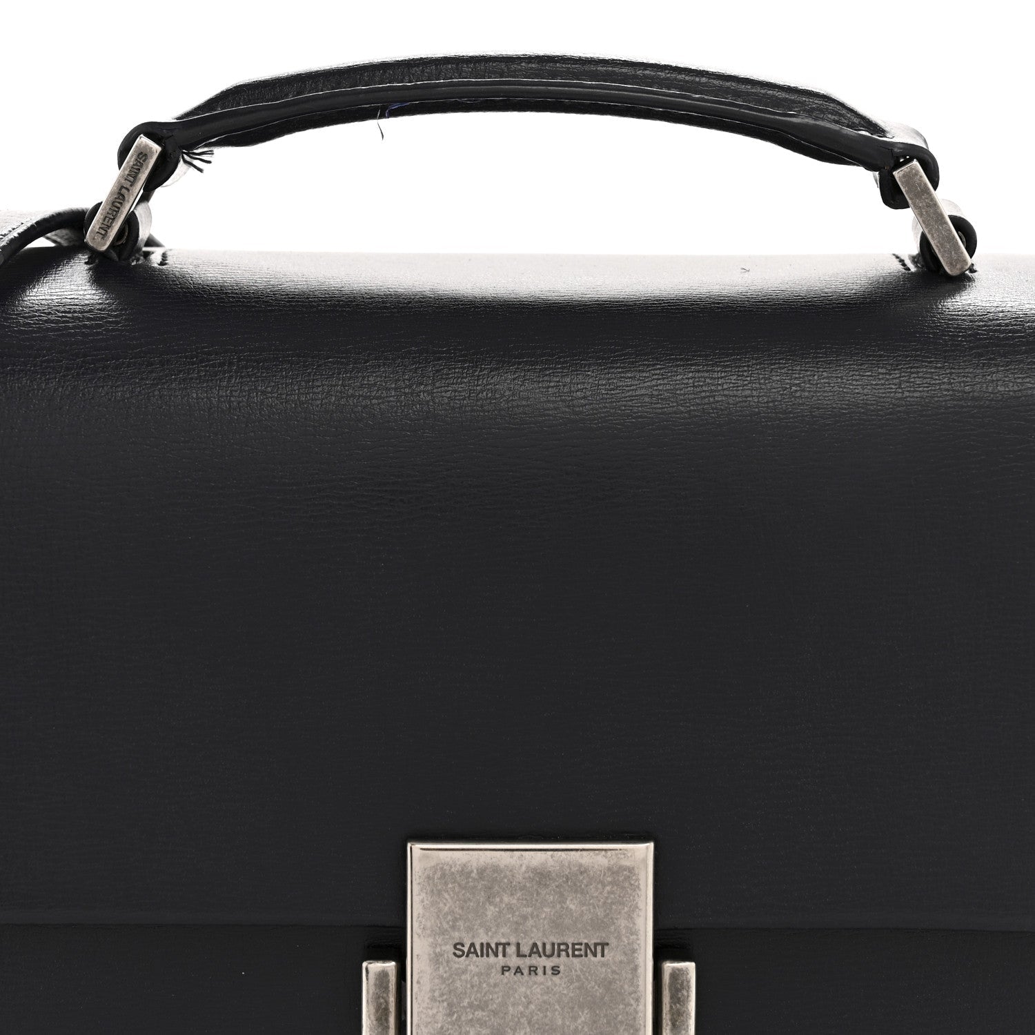 Calfskin Medium Bellechasse Satchel Deep Marine