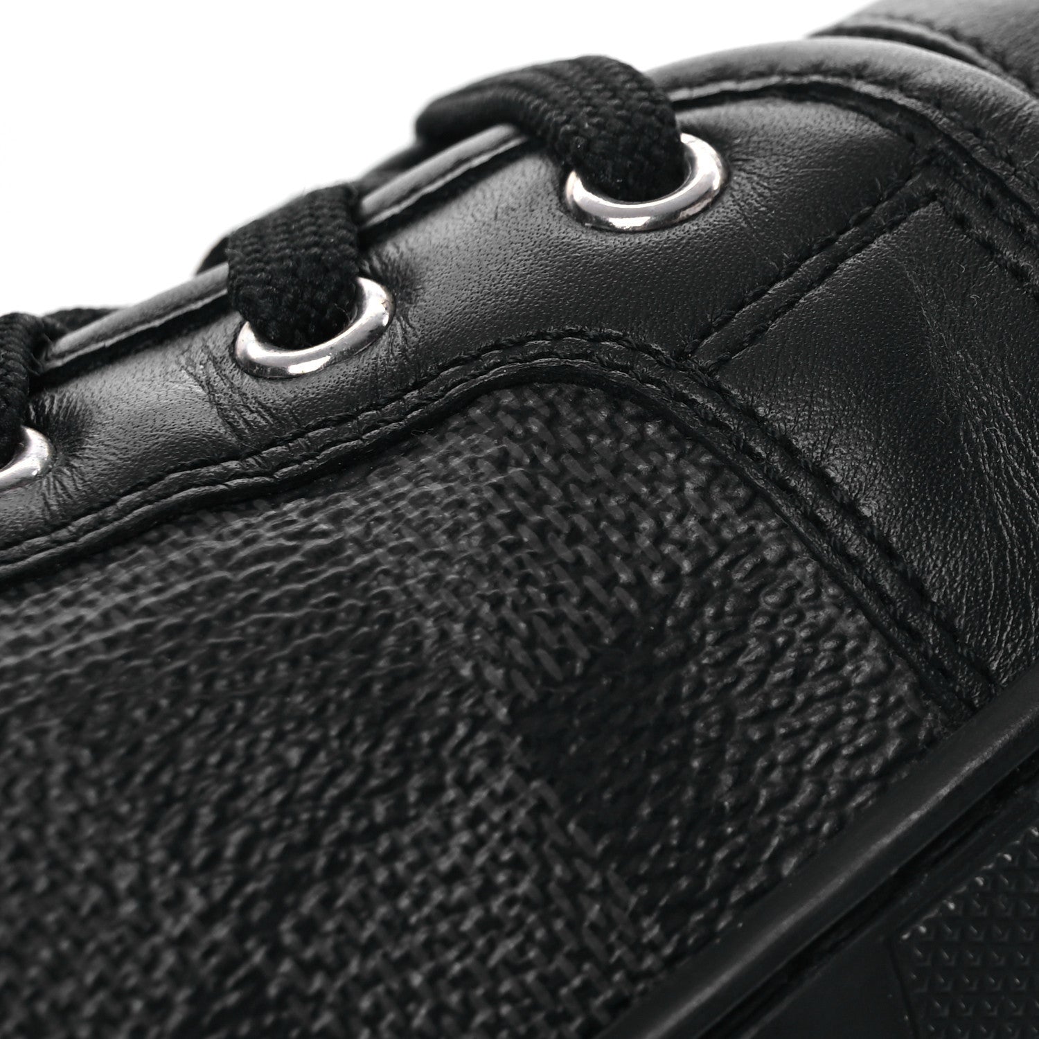 Calfskin Damier Graphite Sneakers 7.5