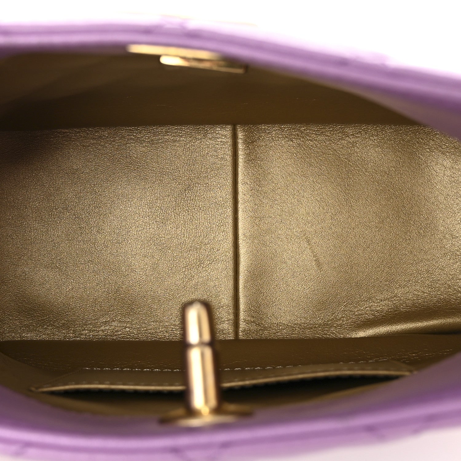 Lambskin Quilted Small Pearl Crush Hobo Purple
