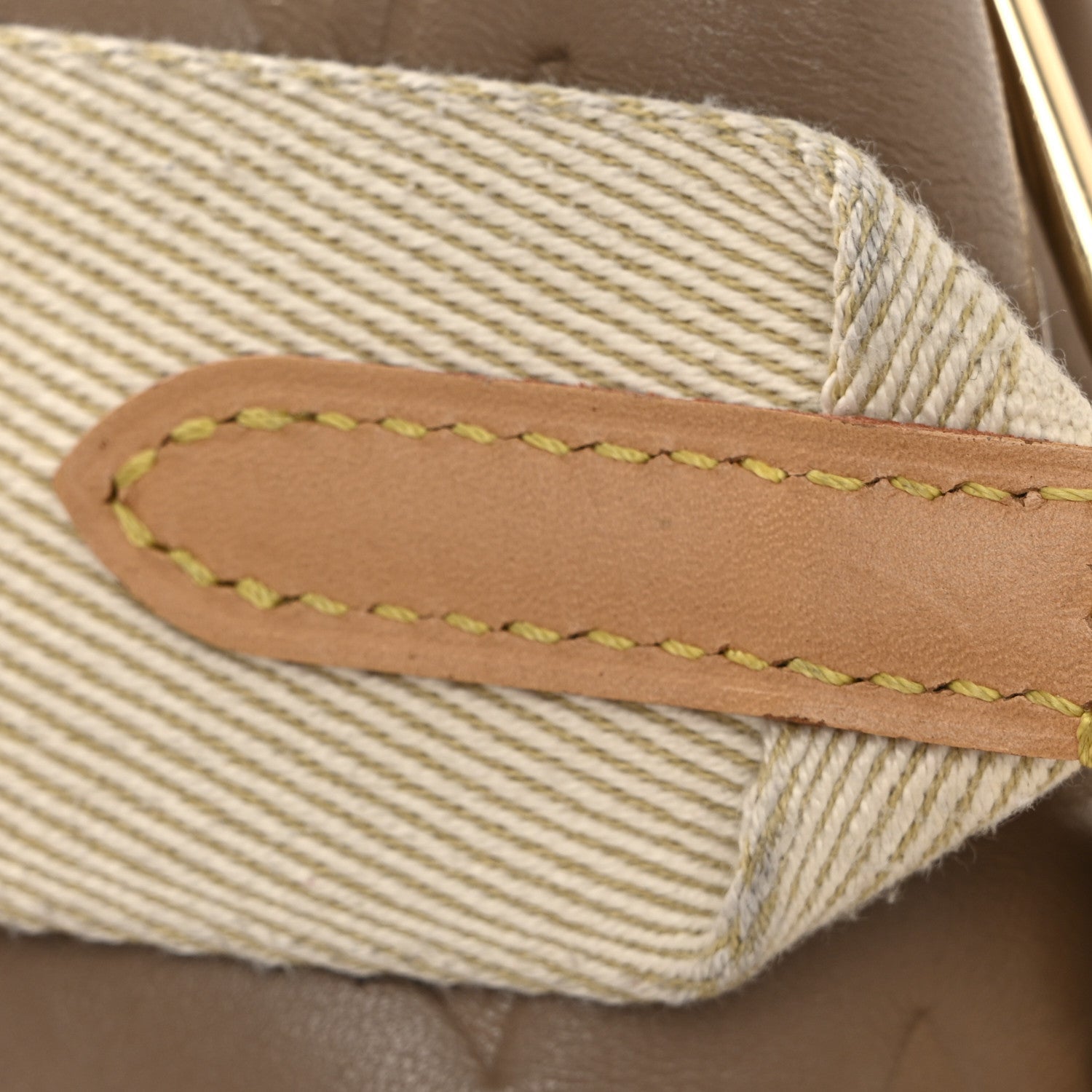 Lambskin Embossed Monogram Coussin MM Taupe