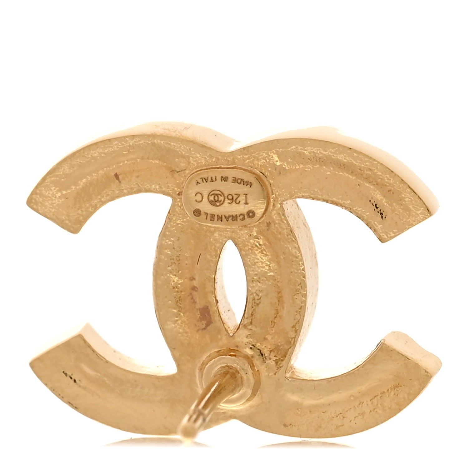 Crystal CC Earrings Gold
