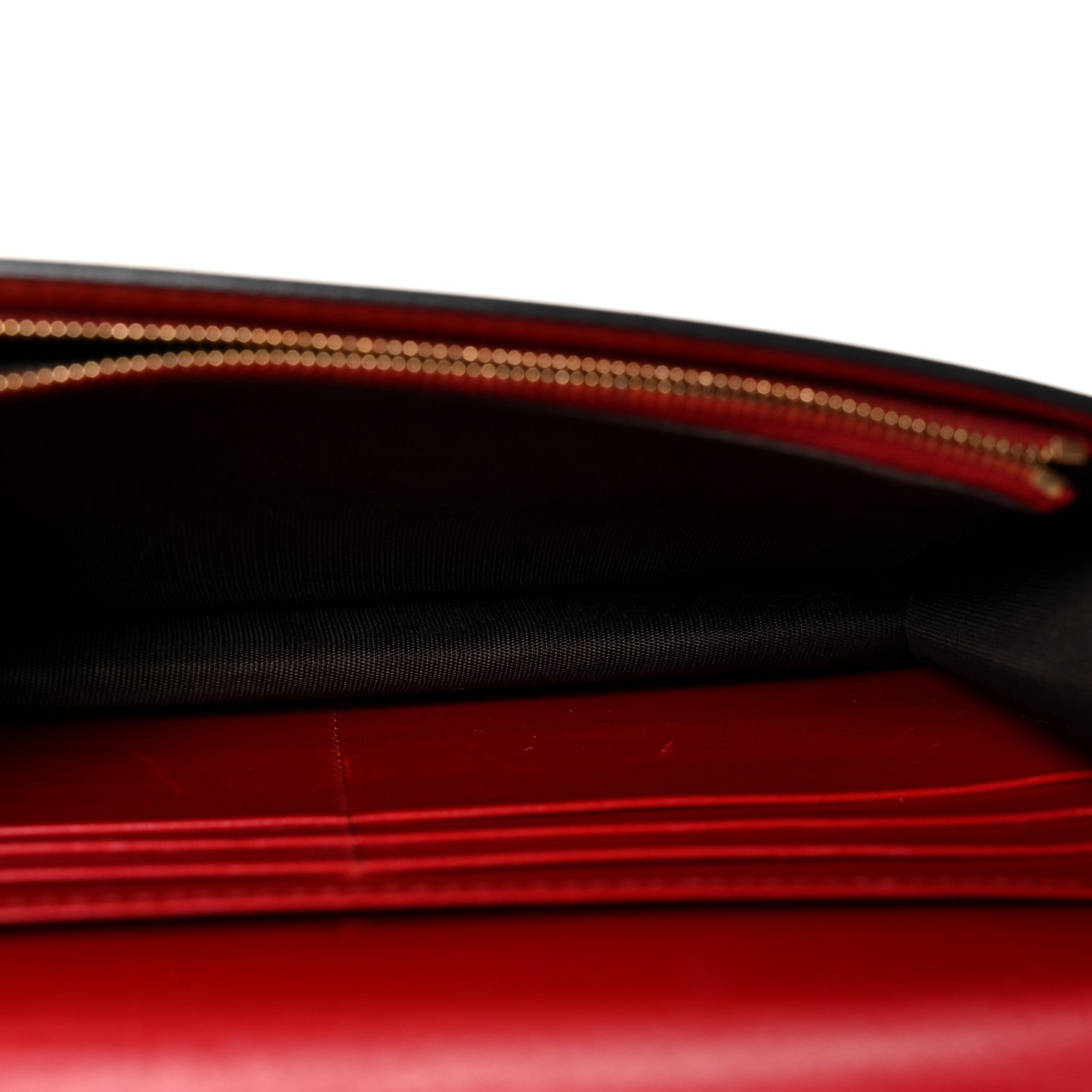 Guccissima Signature Bowy Chain Wallet Hibiscus Red