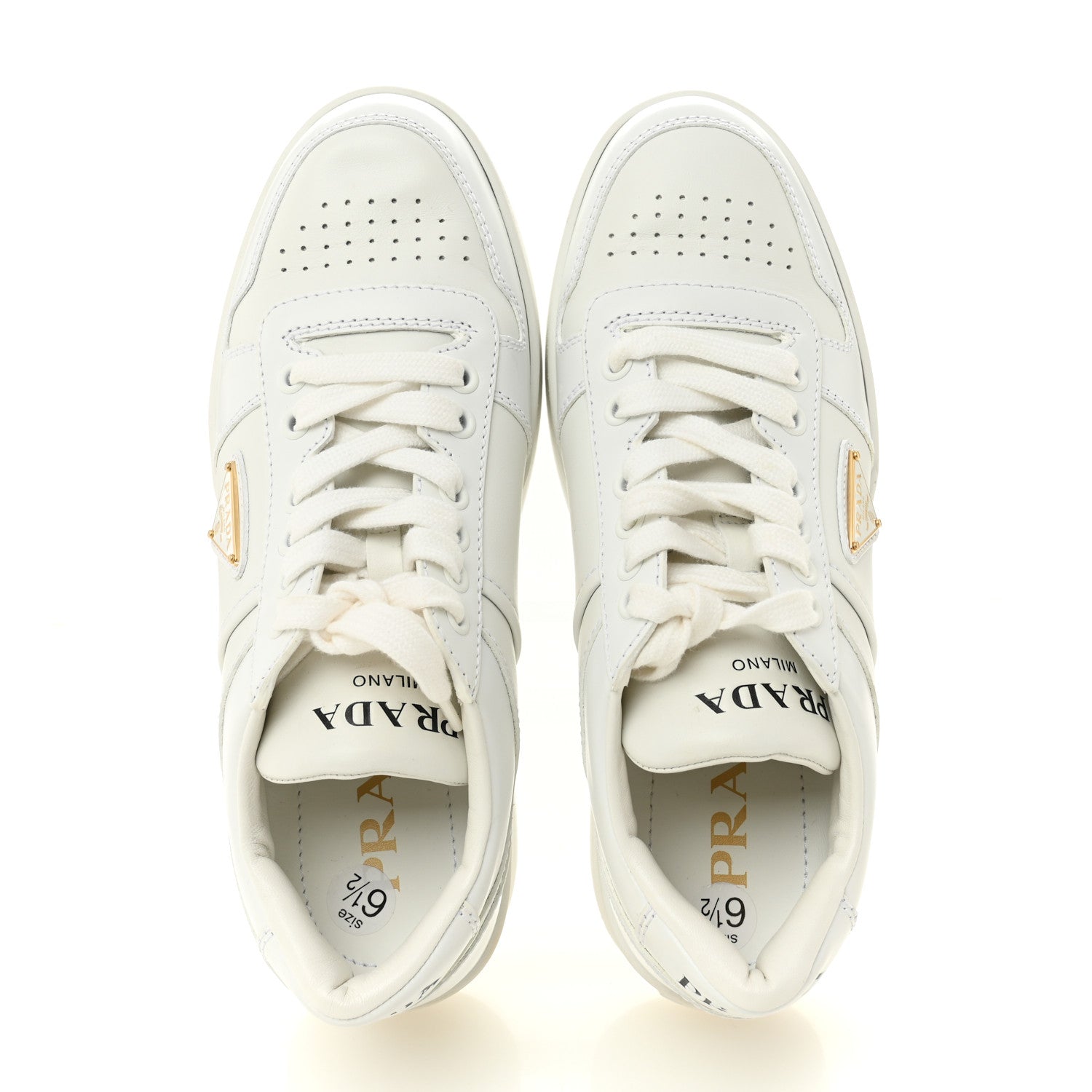 Vitello Rois Triangle Womens Downtown Platform Low Top Sneakers 37 White