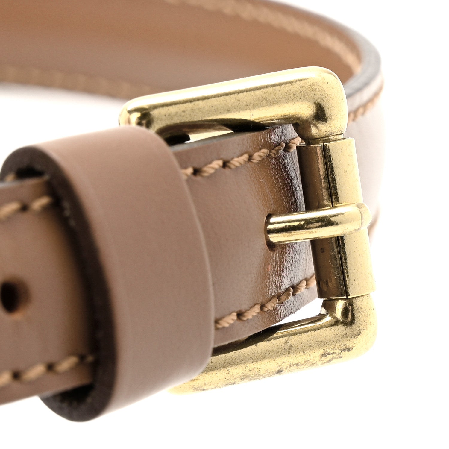 Calfskin 16mm Adjustable Shoulder Strap Brown Brown