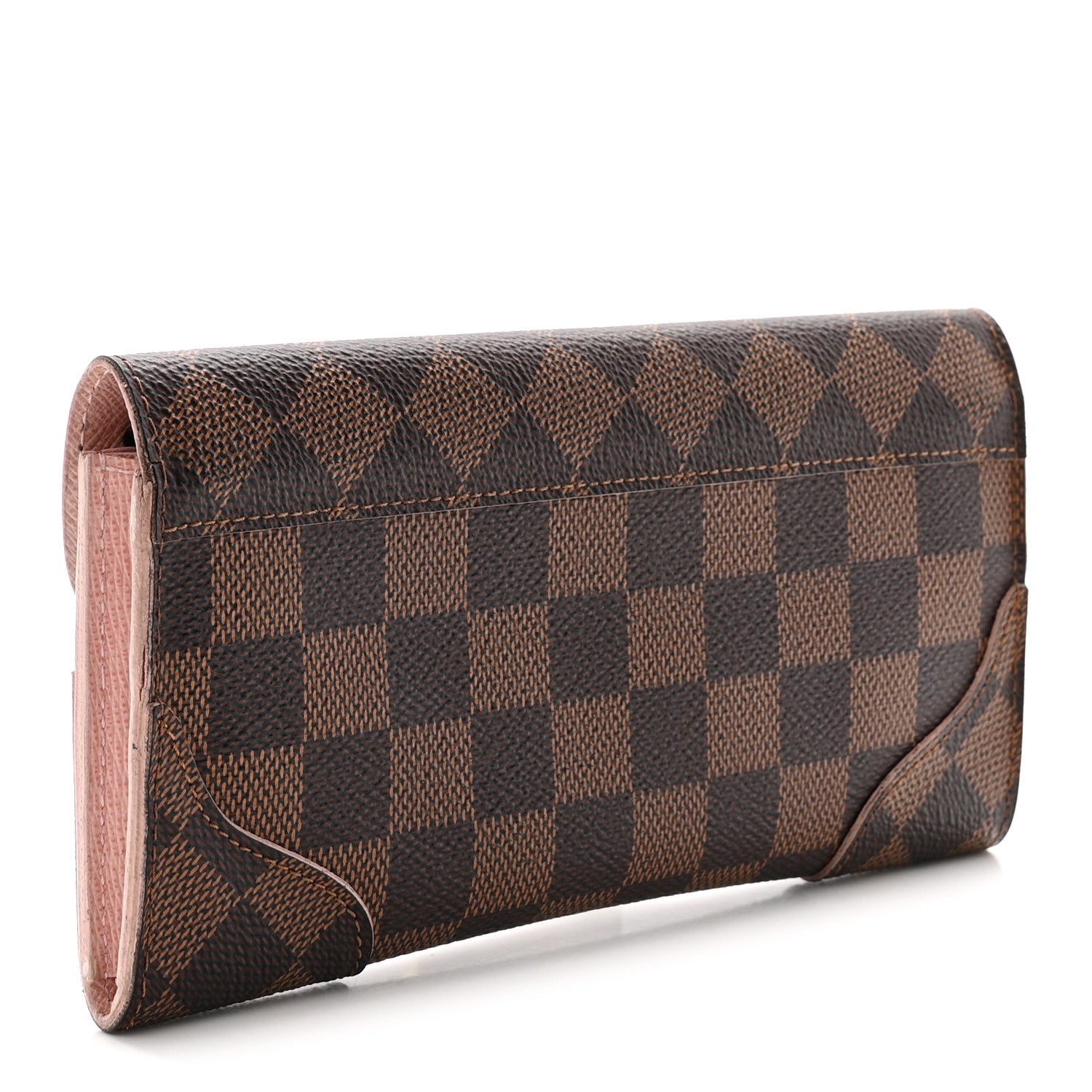 Damier Ebene Caissa Wallet Rose Ballerine
