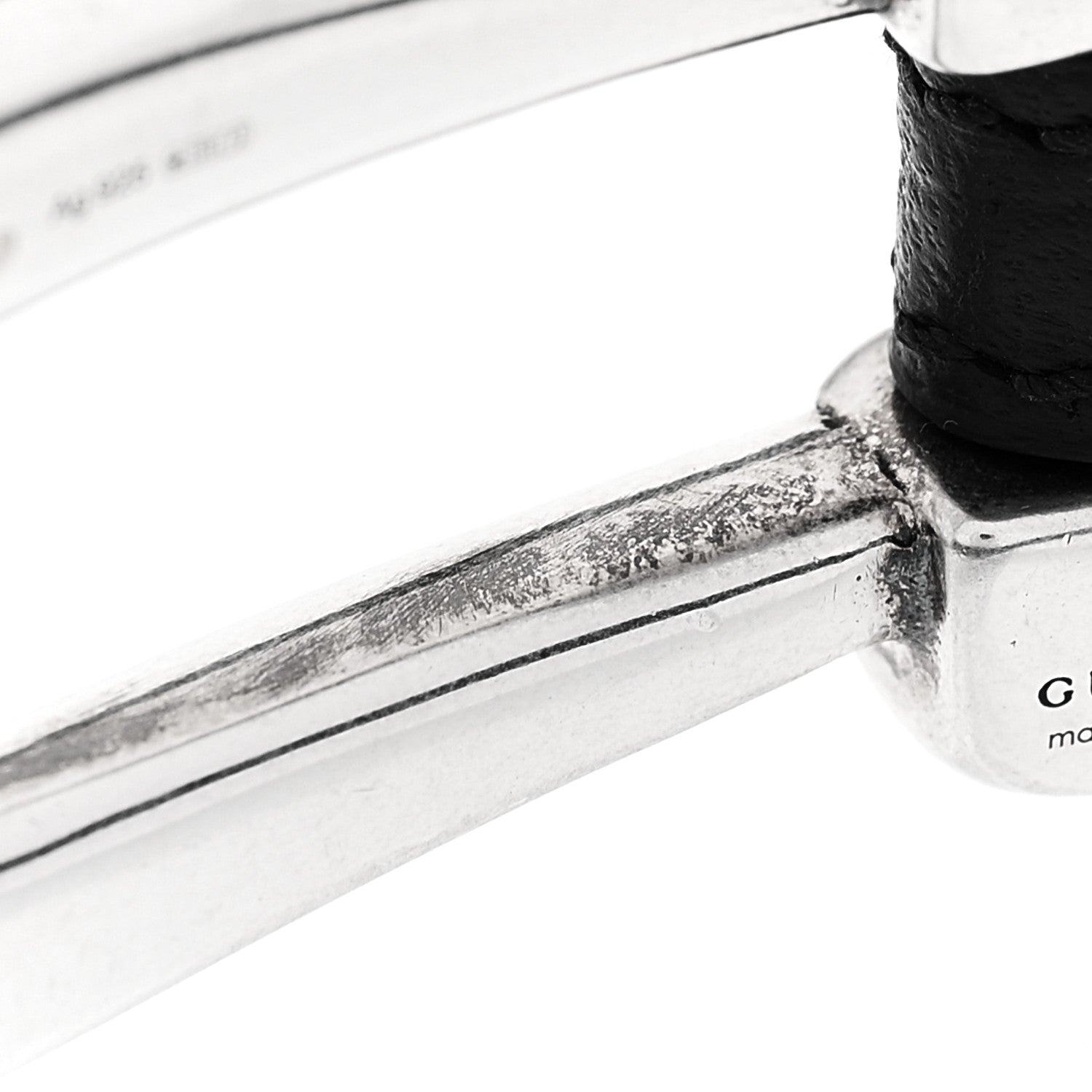 Sterling Silver Calfskin Horsebit Bracelet