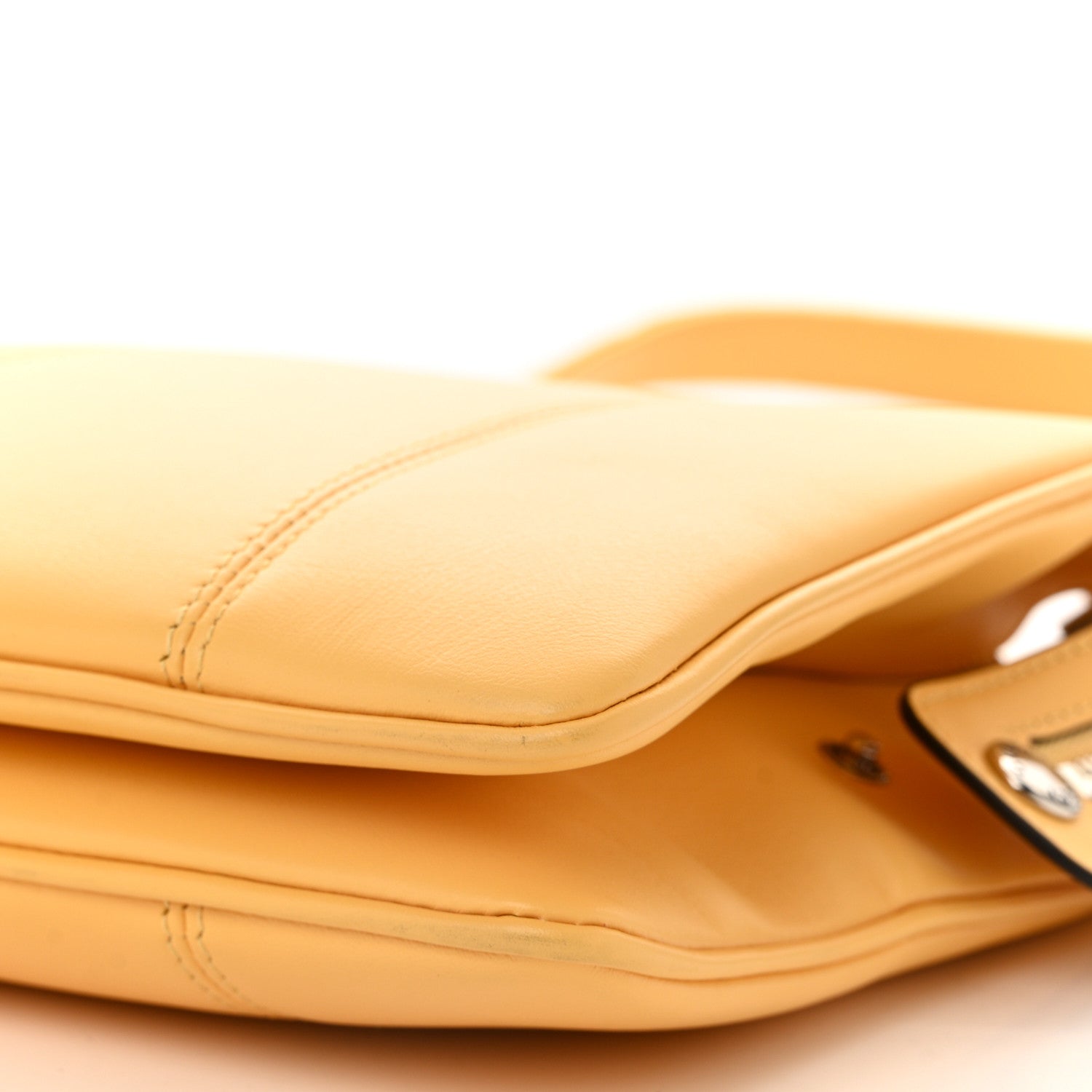 Senna Calfskin Petite GG Small Tote Bag Sunny Yellow